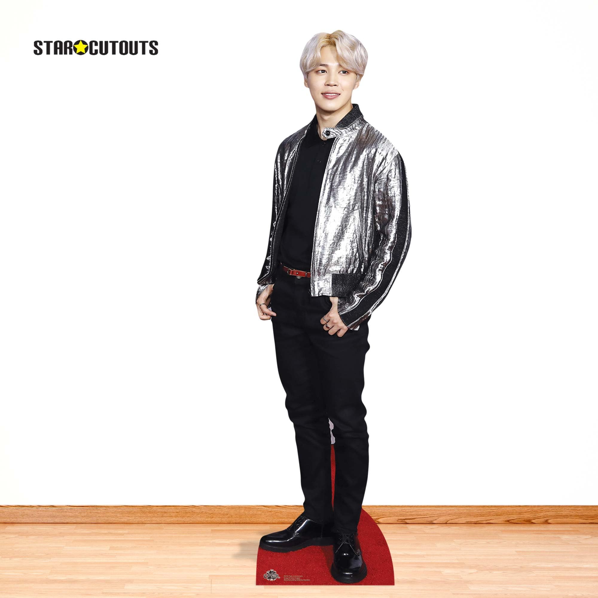 Star Cutouts CS751 Jimin BTS Park Ji-min Silver Jacket Lifesize