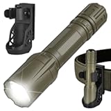 V2 Tactical Flashlight-2350 Lumens Military Grade Super Bright Flashlight for Police Law Enforcement&comma; Flashlight with Holster & Duty Belt Accessories &lpar;750-Yard & 2-Hour Runtime&rpar;