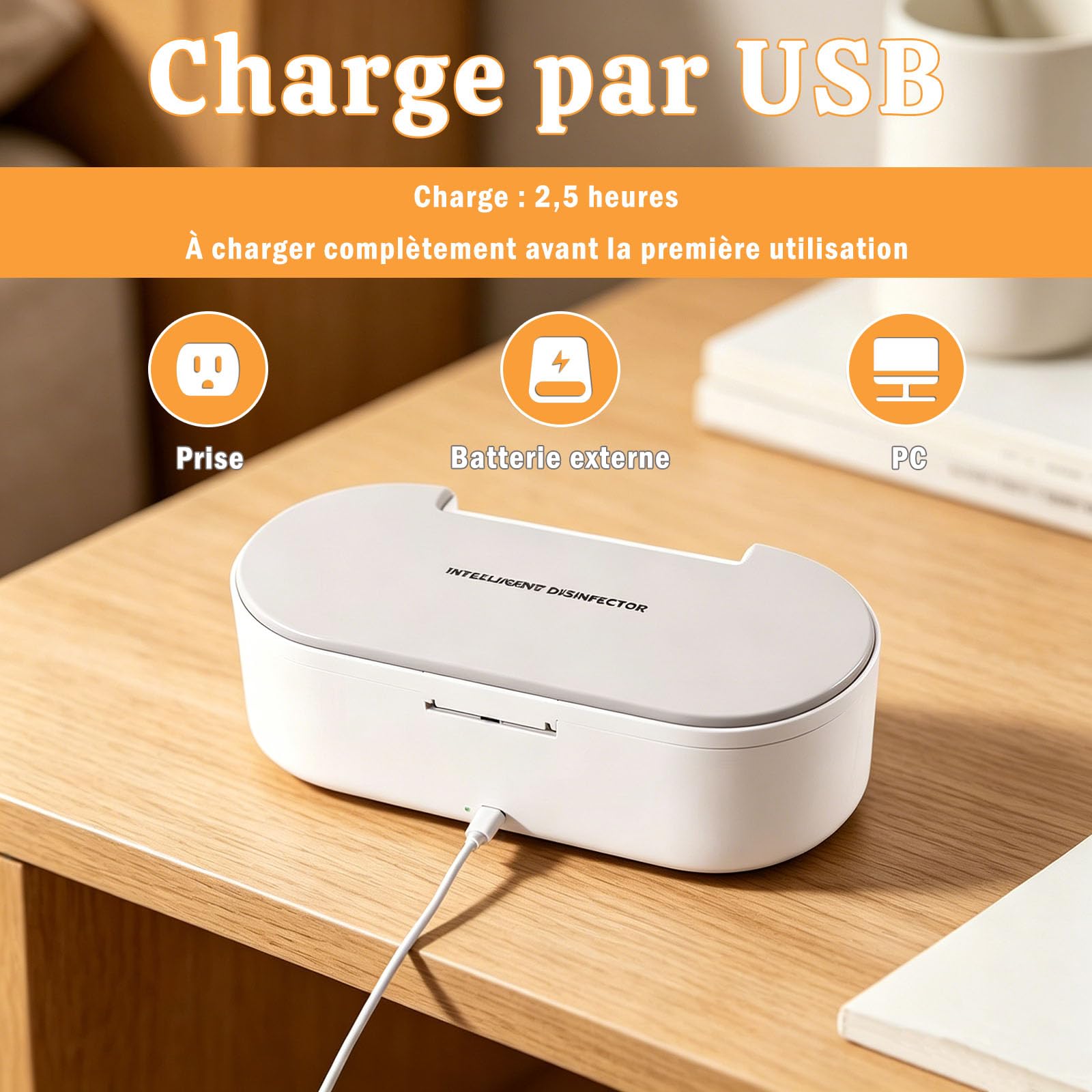 Stérilisateur UV Outils Ongles avec Aromathérapie, Désinfection 99.9% en 5 Minutes, Alerte Vocale, Lampe UV-C 260nm, Boîte Stérilisation pour Salon Manucure Maison