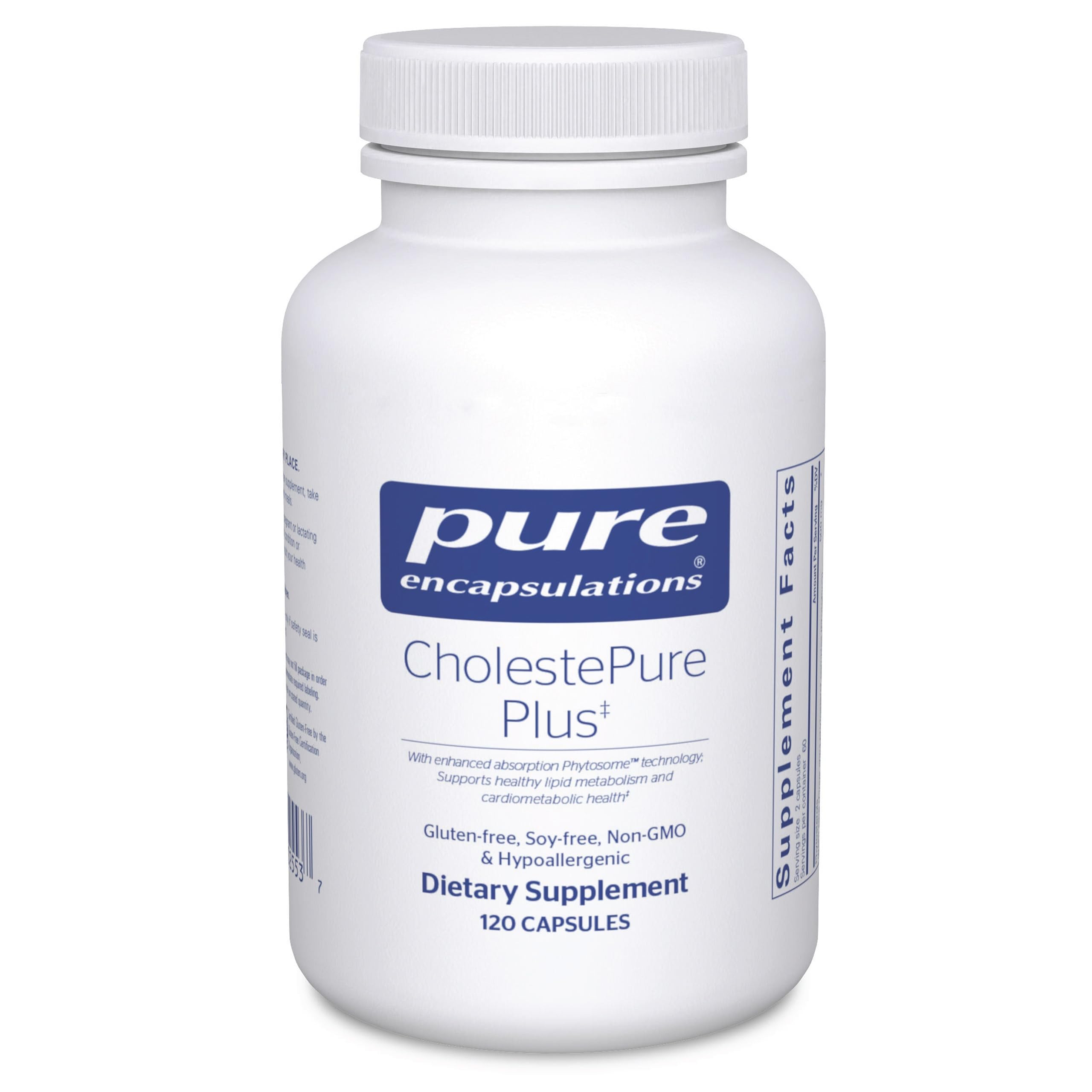 CholestePure Plus 120's - Supports Lipid Metabolism & Heart Health* - Berberine Supplement - with Citrus Bergamot - Gluten Free & Non-GMO - 120 Capsules