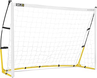 SKLZ Quickster Portable Soccer Goal - Durable Tension-Tite Frame, 2-Ply Net, Quick Setup for Backyard Training