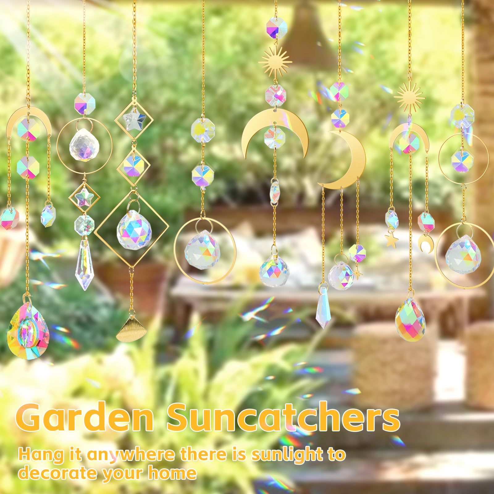 Luzoybo 240PCS DIY Sun Catchers Making Kits for Adults Crystal Suncatchers Kit with Colourful Prism Pearl Rainbow Maker for Windows Hanging - Image 2