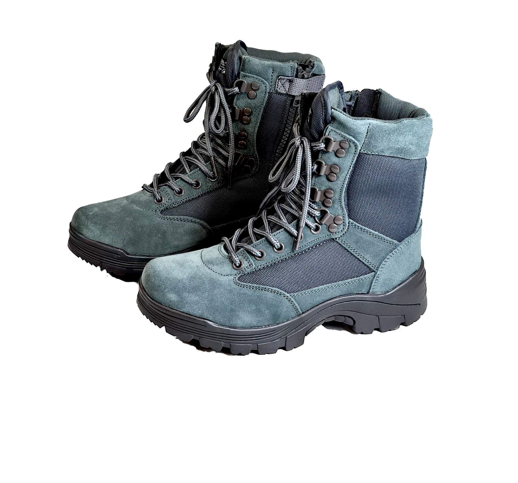 Scarponi Anfibi Grigio Anfibi Militari con Zip Anfibi Militari Grigi Miltec Mil Tec da Softair per Uomo Ragazzo Anfibi Tattici Traspiranti 39 40 42 43 44 45 46 Scarponi da Montagna