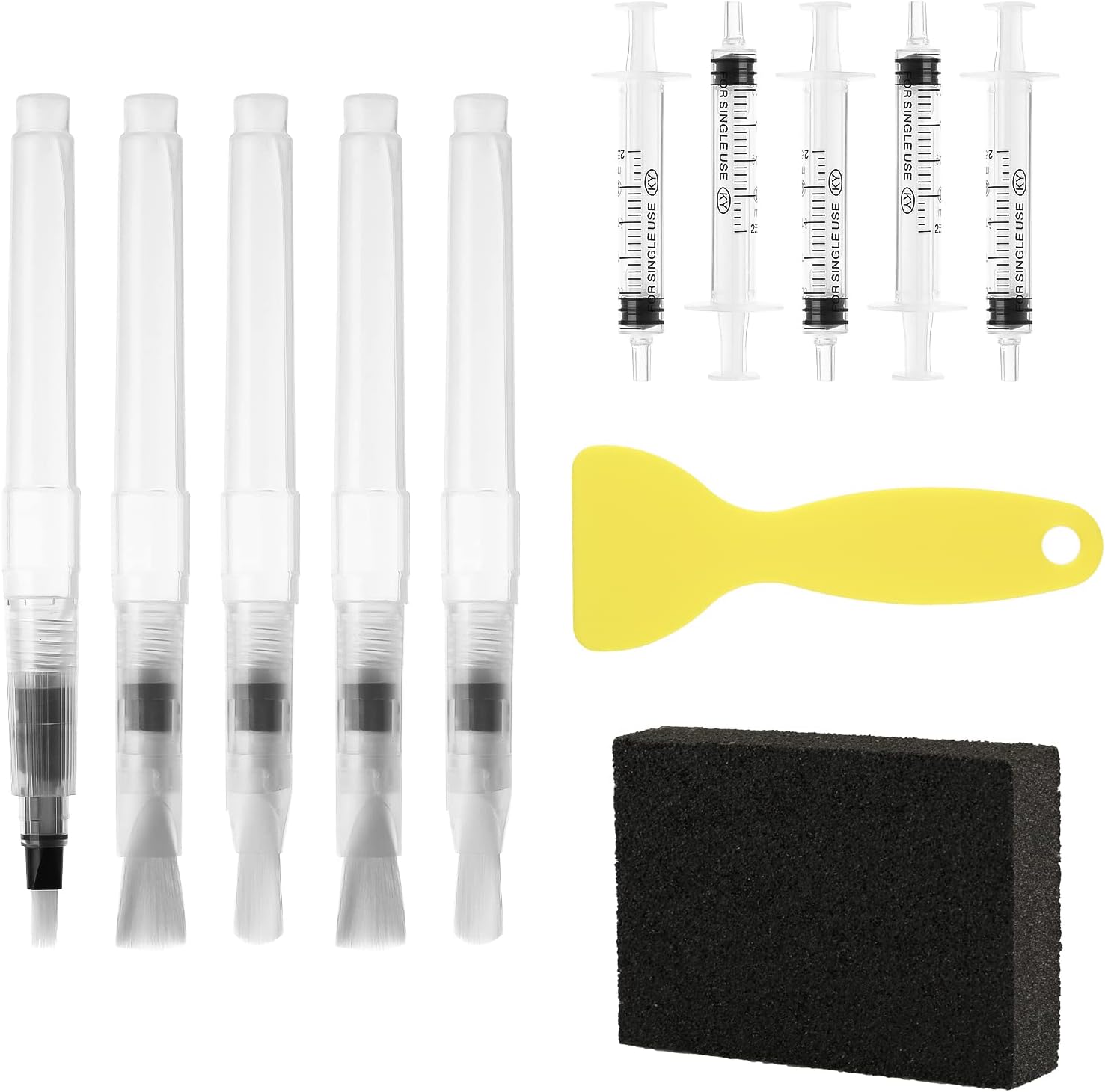 10 pcs Spackle Wall Repair Kit, Touch Up Paint Pen for Walls Painting Needle Tubes Fillable