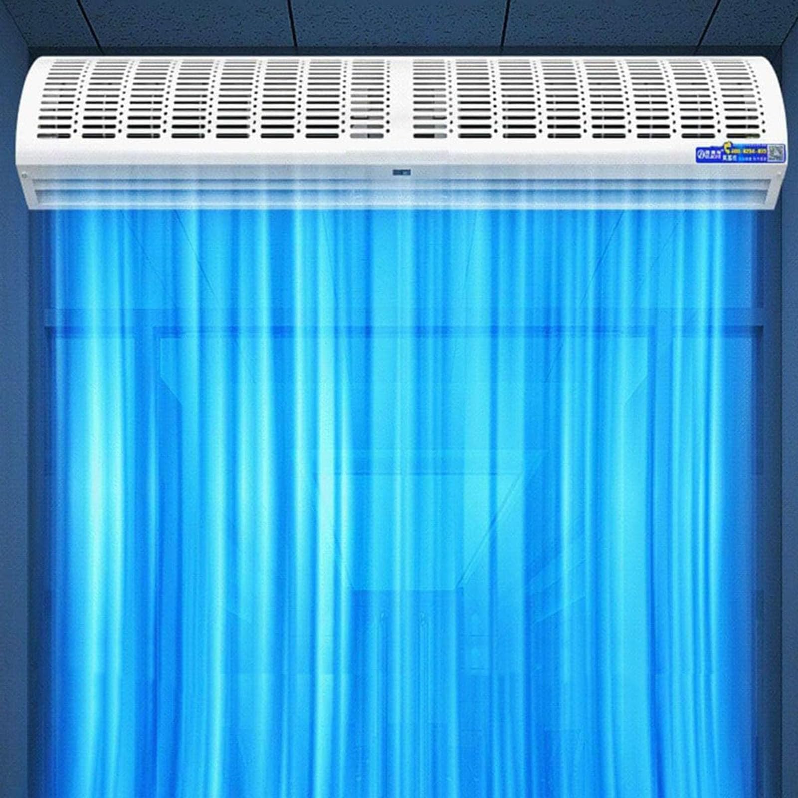 Barriera D'Aria Da Interno 60-150cm - Per Porte, Anti-Insetti, Risparmio Energetico, 220V - Foto 3