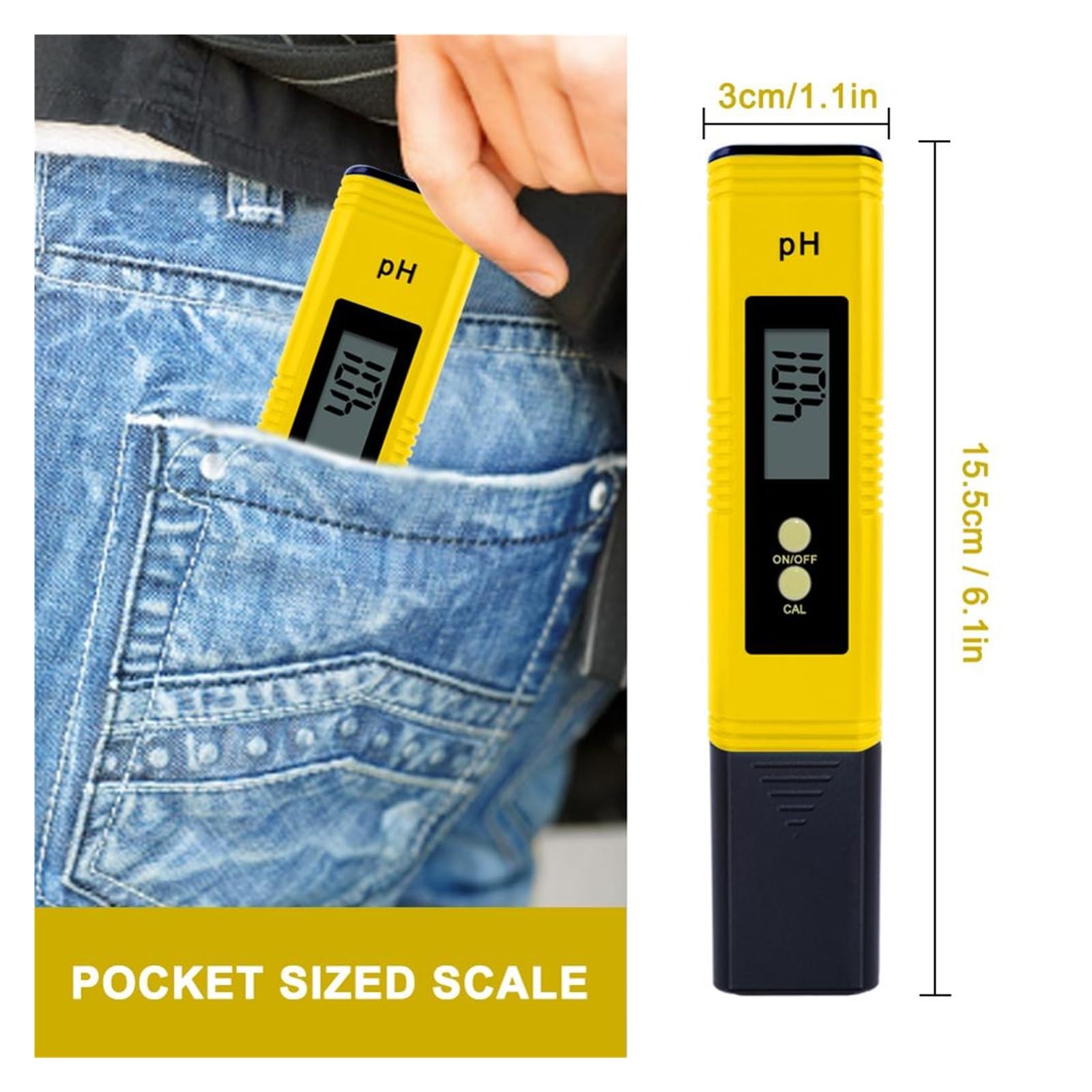 Tester wody, Przenośny cyfrowy miernik PH LCD do warzenia akwarium woda w basenie wino mocz Tds miernik samokalibrujący 10 sztuk do kranu, akwarium,