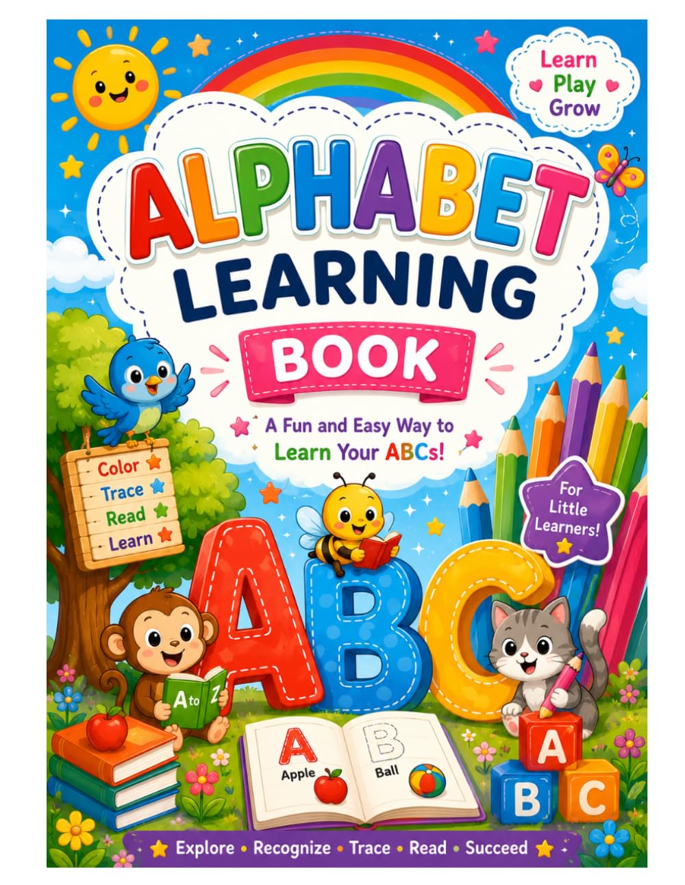 Alphabet learning book: A fun and easy way to learn ABC