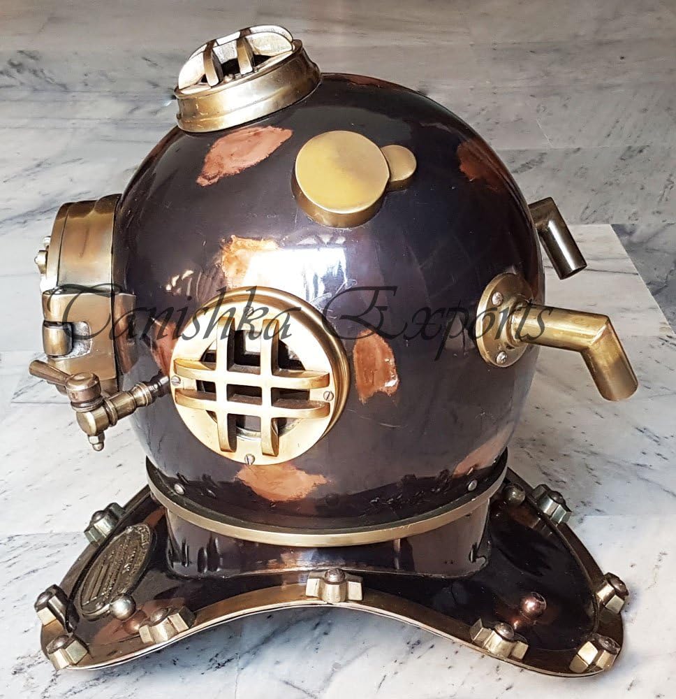 Nautical Scuba Diving Helmet Wearable Divers Diving Helmet Antique Finish Deep Sea Helmet