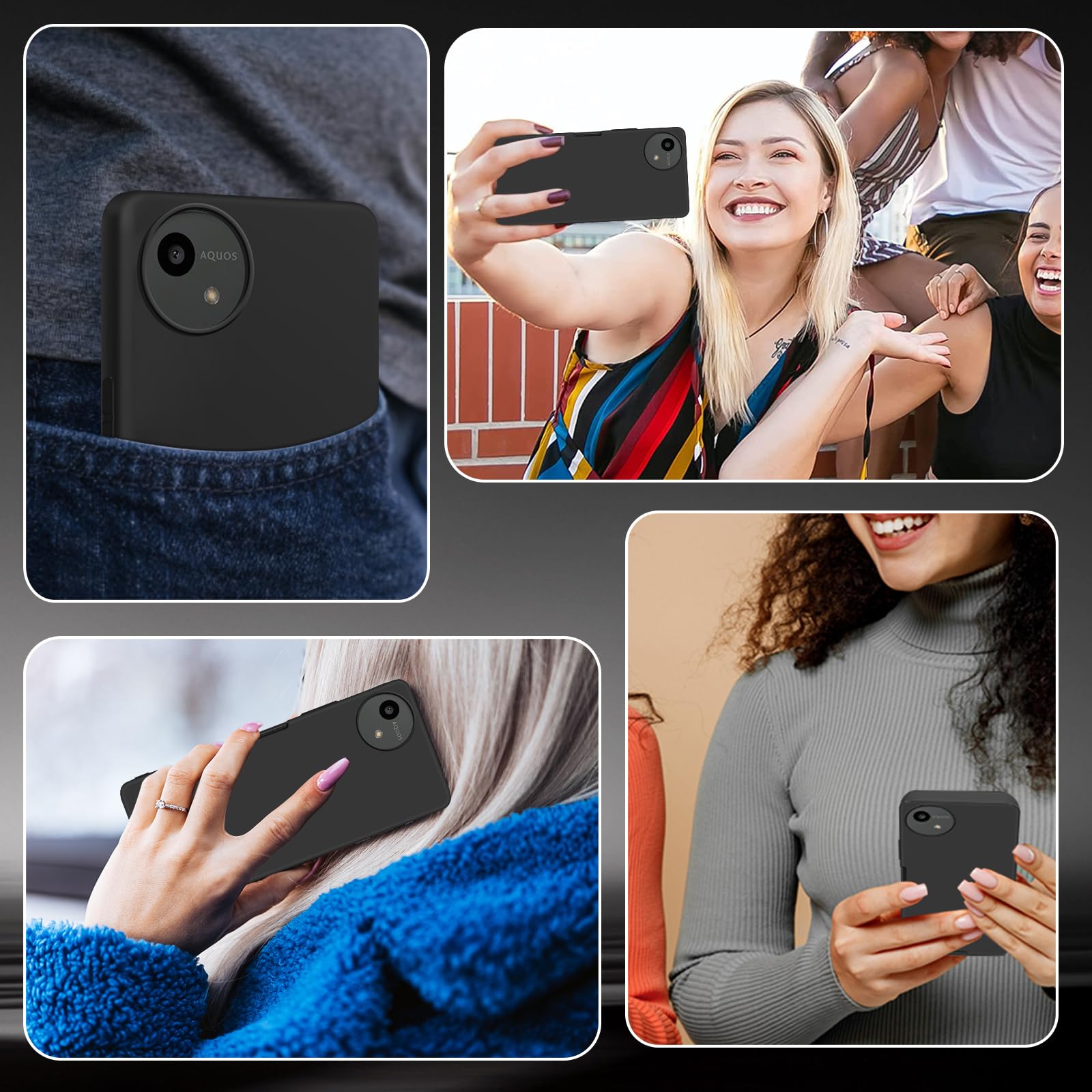 Amazon.co.jp: aiitiluo For AQUOS wish4 用 ケース SH-52E