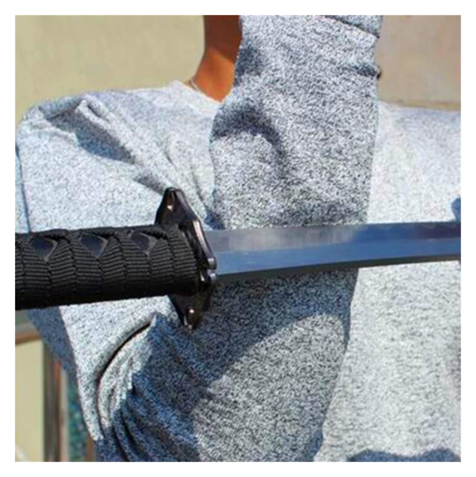 Autodefensa Anti-puñalada Anti corte ropa Anti cuchilla camisetas tácticas hombres resistente a las puñaladas camisa de guardaespaldas policía hombres de negocios Tops - Guantes de trabajo(Medium)