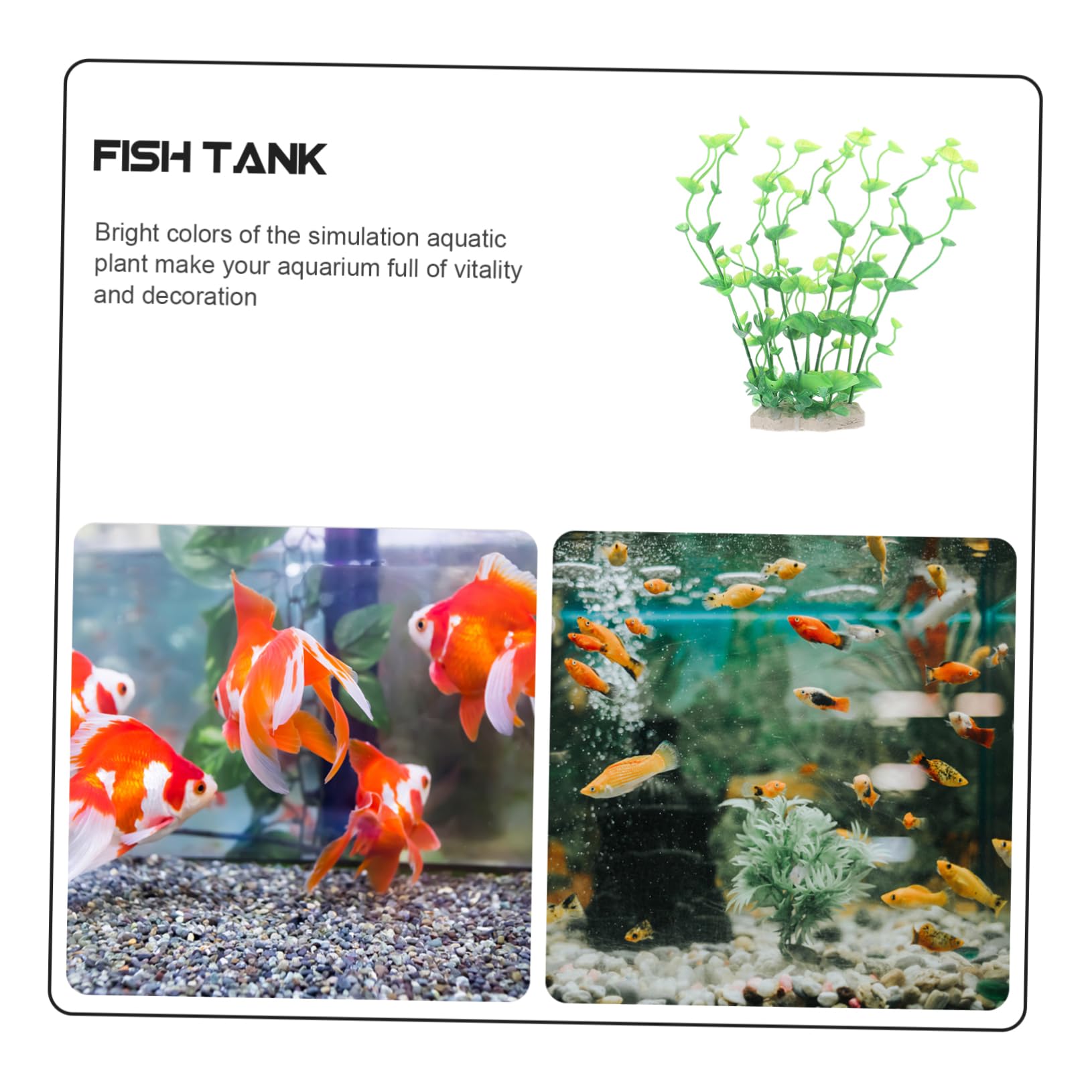 OUNONA 3 Pezzi di Acquatica Artificiale Mini Pianta Acquatica Piante Finte Decorazioni per Acquari Accessori per Acquari Piante di Foglie Piante d'Acqua Dolce Artificiali