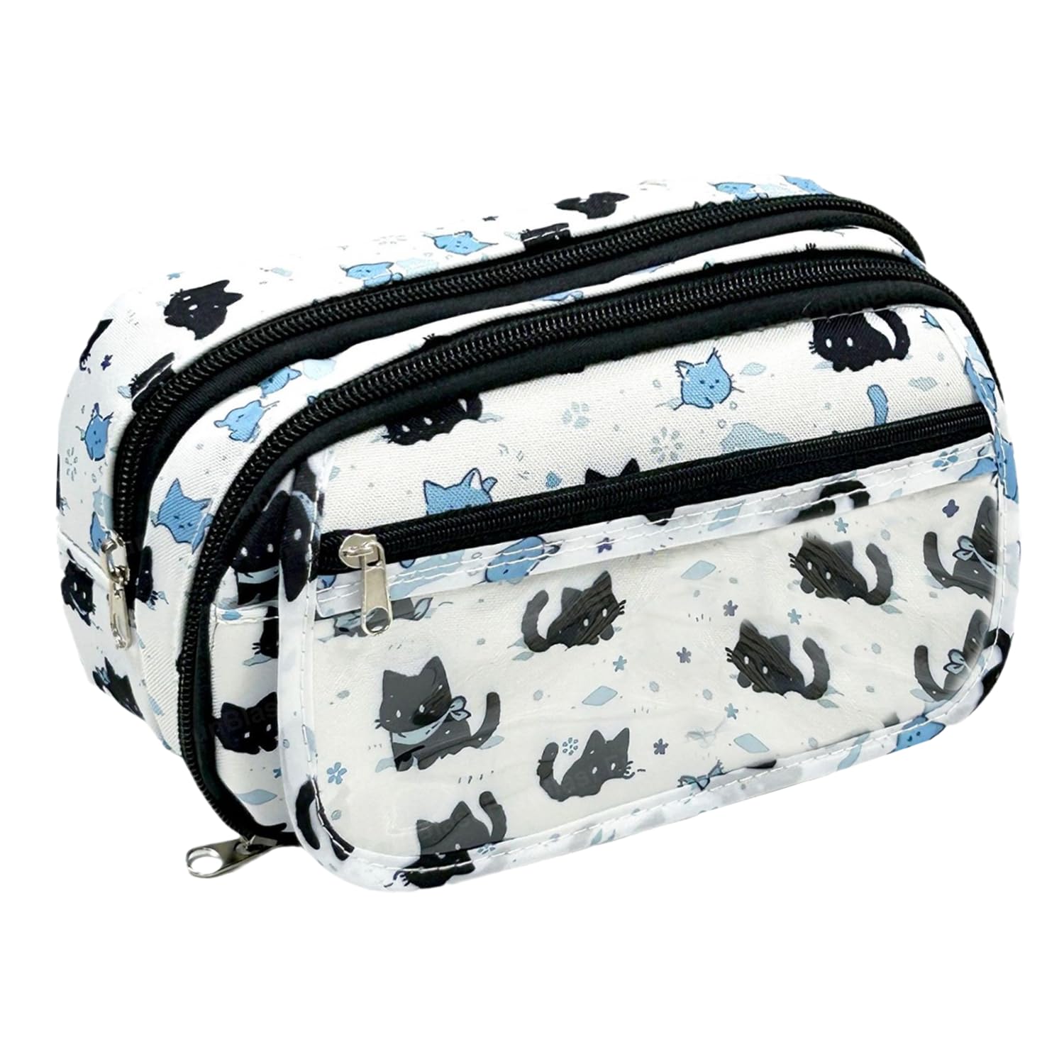 FunBlast Pencil Pouch for Girls– Kawaii Pencil Pouch, Aesthetic Pencil Case Organizer, Large Capacity Stationary Organizer Case, Multipurpose Zipper Pouch for Kids & Adults (CatPrint) (B0DFCGG11N) Amazon Price History, Amazon Price Tracker