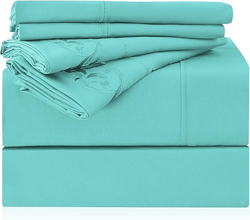 LONAVA Twin Size Sheet Set - 4 Piece Hotel Luxury Wrinkle-Free Microfiber Sheet, Oeko-TEX Certified, Breathable & Elastic, 16" Deep Pockets, Light