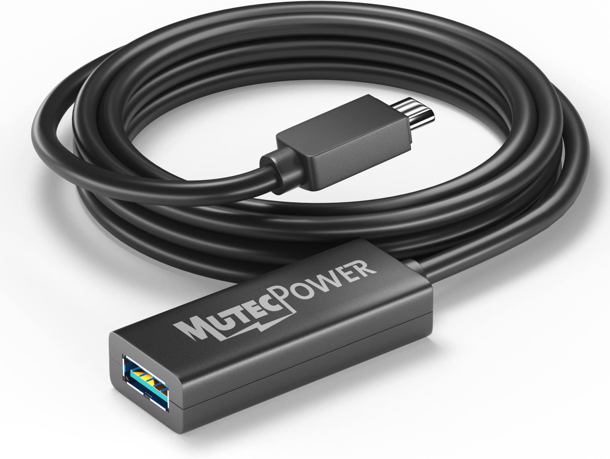 16ft USB C to USB A adapter cable OTG USB 3.0 type C male to Active USB type A female With extension chipset signal repeater - 16 Foot 5m - compatible with Macbook Apple Samsung Galaxy Dell