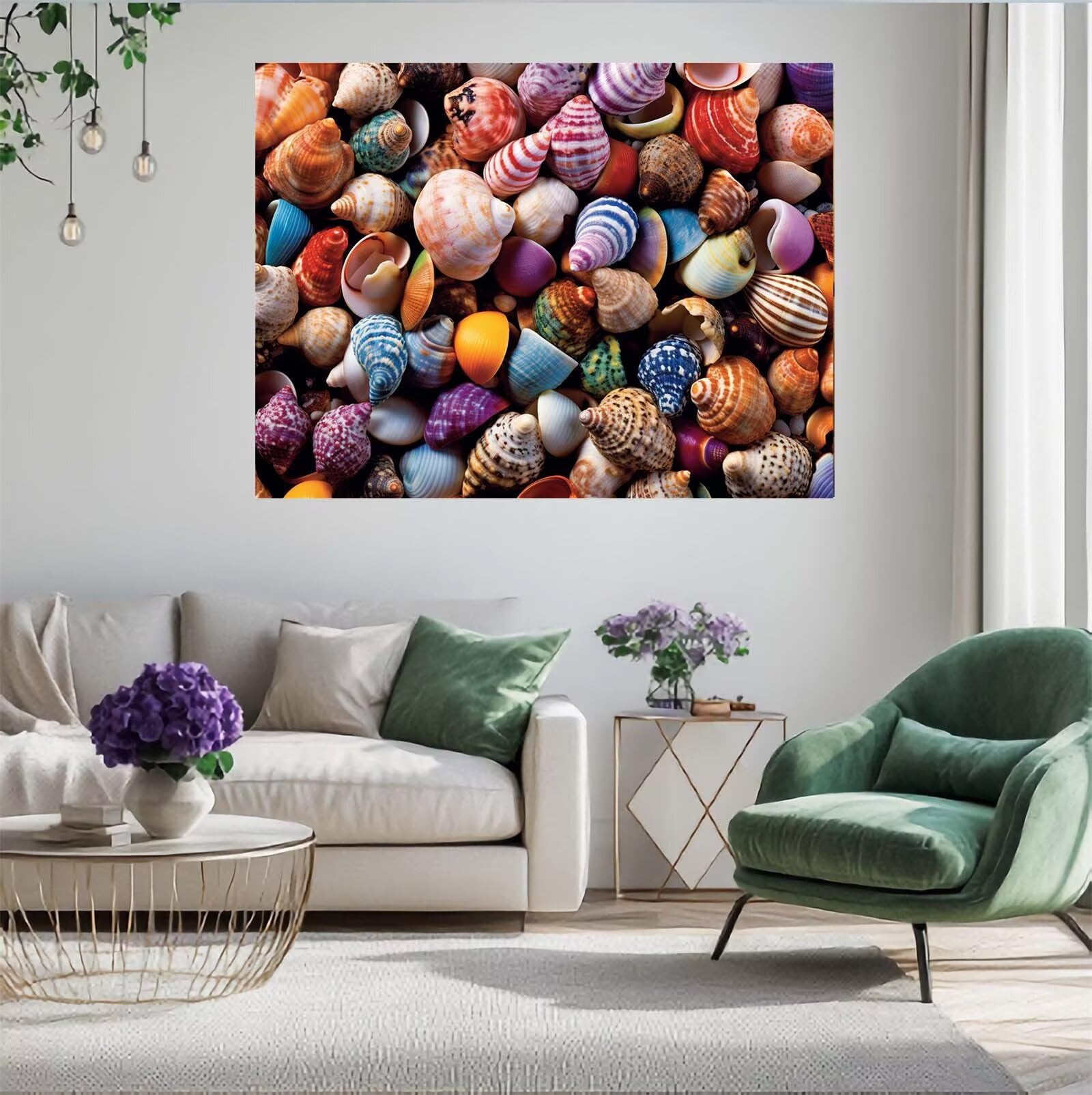 Kolorowe puzzle, 6000 elementów, muszle, puzzle dla dorosłych, z pudełkiem na prezent, "zrób to sam", duże drewniane puzzle dla dorosłych, gra zręcznościowa dla całej rodziny, prezenty dla kobiet, 105