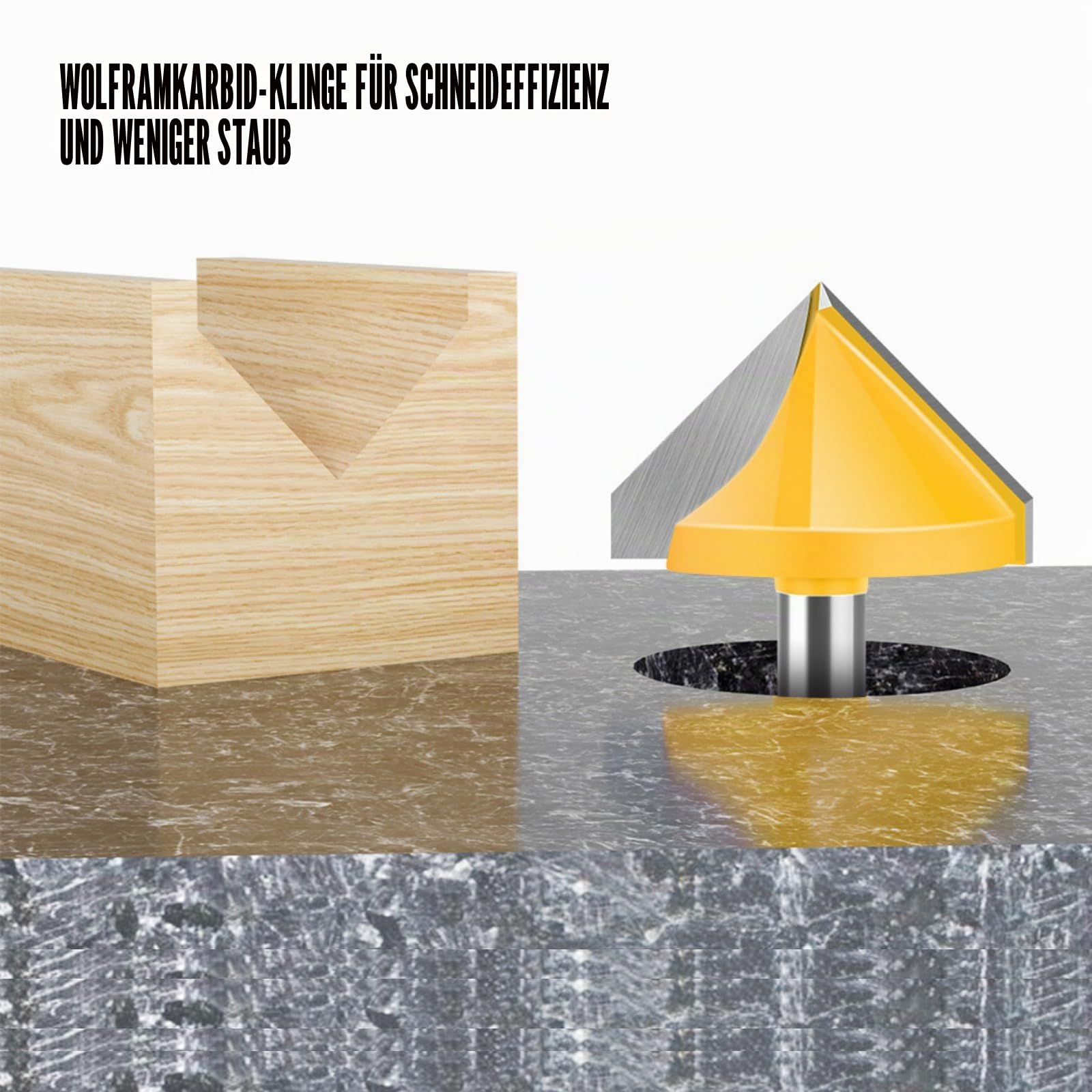 Schaftfräser mit 8 mm Schaft, V-Nut, für Holzbearbeitung, detaillierte Holzschnitzerei mit 60, 90, 120, 150 Grad Winkeln, Gravurschneider