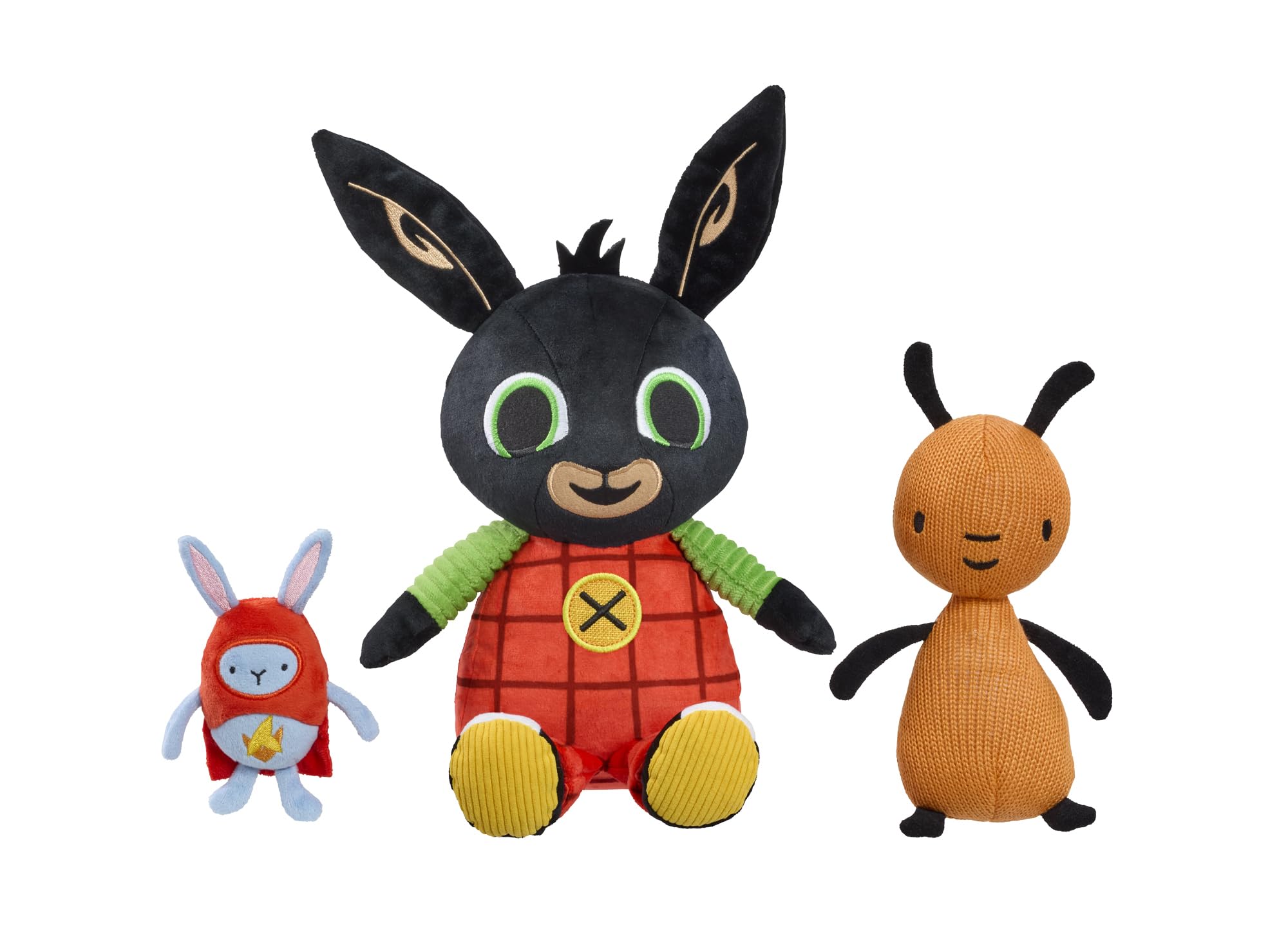 Rainbow Designs Bing, Flop & Hoppity Interactive Soft Toys - Kids Interactive Toys with RFID Technology, Talking Toys That Respond to Each Other, Plush Toy Figures for Kids