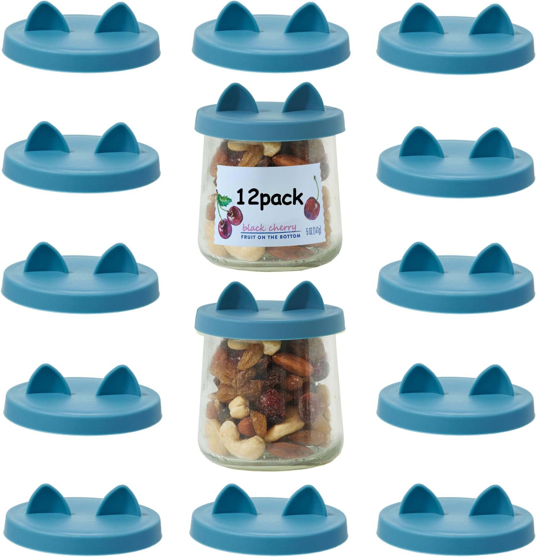 Amazon.com: Oui Yogurt Jar Lids - 12 pack Oui Lids for Yoplait Yogurt ...