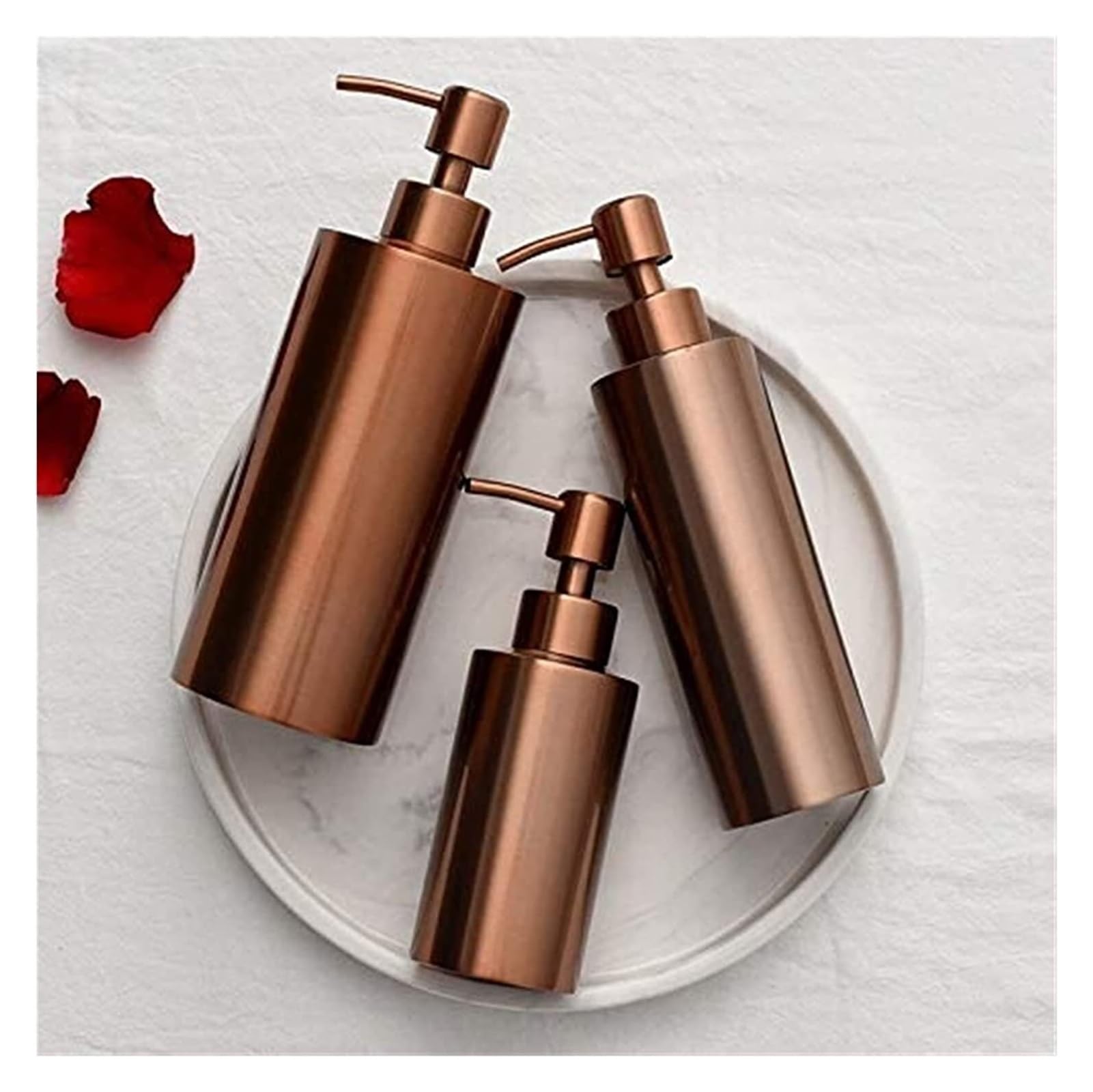 Dispensador de jabón de acero inoxidable para baño y cocina, perfecto para loción o jabón líquido, diseño duradero y elegante para cualquier ducha o fregadero
