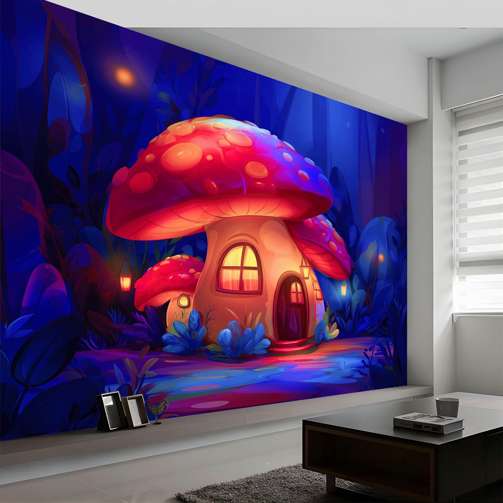 Carta da parati murale per soggiorno, 500 x 280 cm, motivo architettura onirica, poster da parete in tessuto non tessuto, per camera da letto moderna per camera dei bambini, sfondo TV, decorazione da