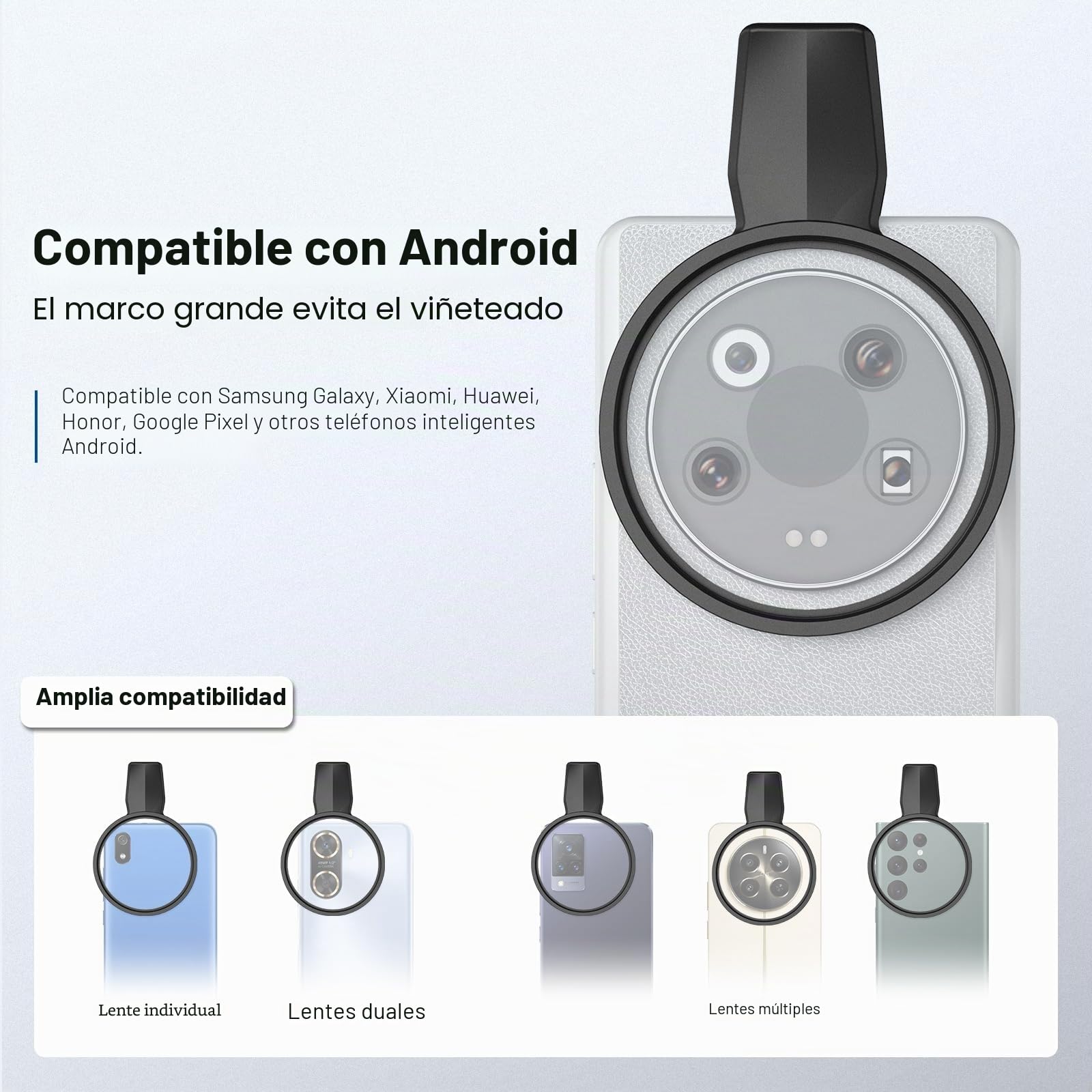 NEEWER Juego de 7 67mm Filtros ND, Compatible con Android Samsung Google Pixel Huawei Xiaomi Clip On CPL+ ND32 + Starlight + GND(Rojo/Naranja/Amarillo/Azul), Kit Accesorios Foto Lentes Cámara, FL-P11