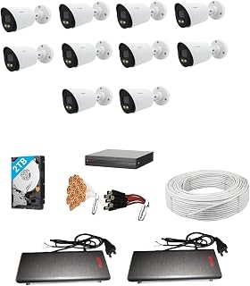 CP PLUS Full HD 10 Camera Combo with (16 CH HD DVR 1Nos, Colour View in Night Bullete Outdoor 10 Nos, 2 TB Hard Disk,8 CH Price In India
