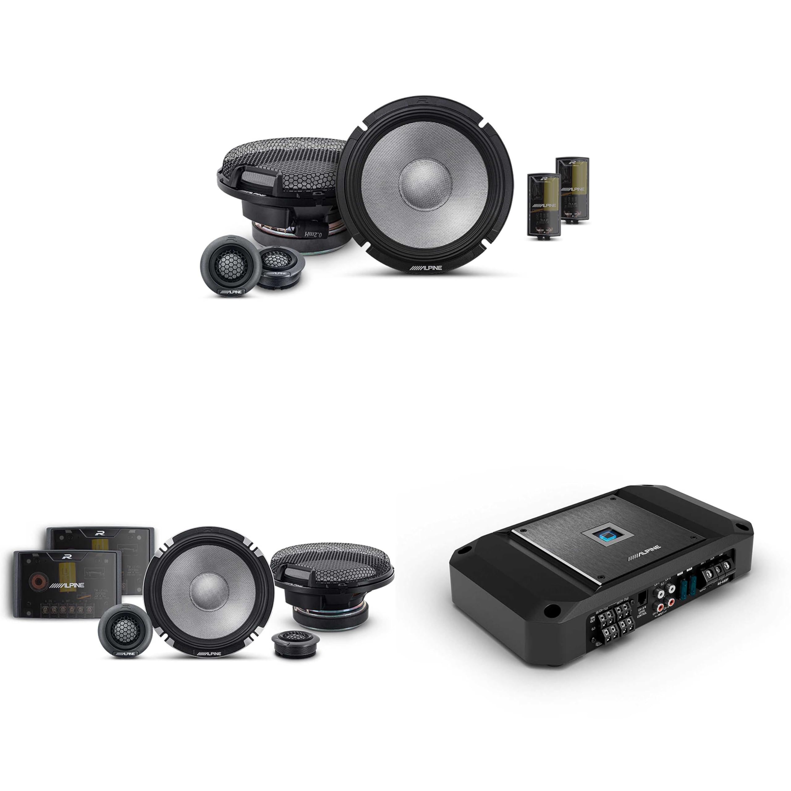 Alpine R2 4 Channel Amp & R2-S652 2 Way 6.5