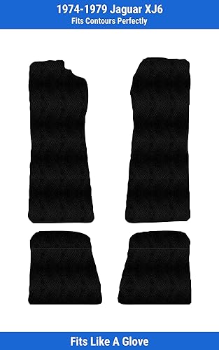 Miniatura 2 de Custom Fit Front & Rear Carpet Floor Mats, Black, Compatible with Jaguar XJ6 1979 1978 1977 1976 1975 1974