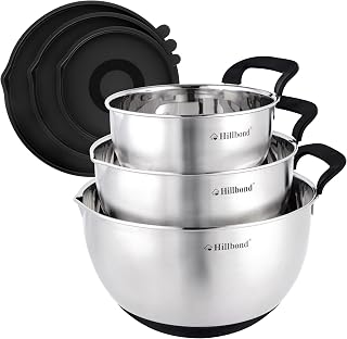 Hillbond Mixing Bowls Set Stainless