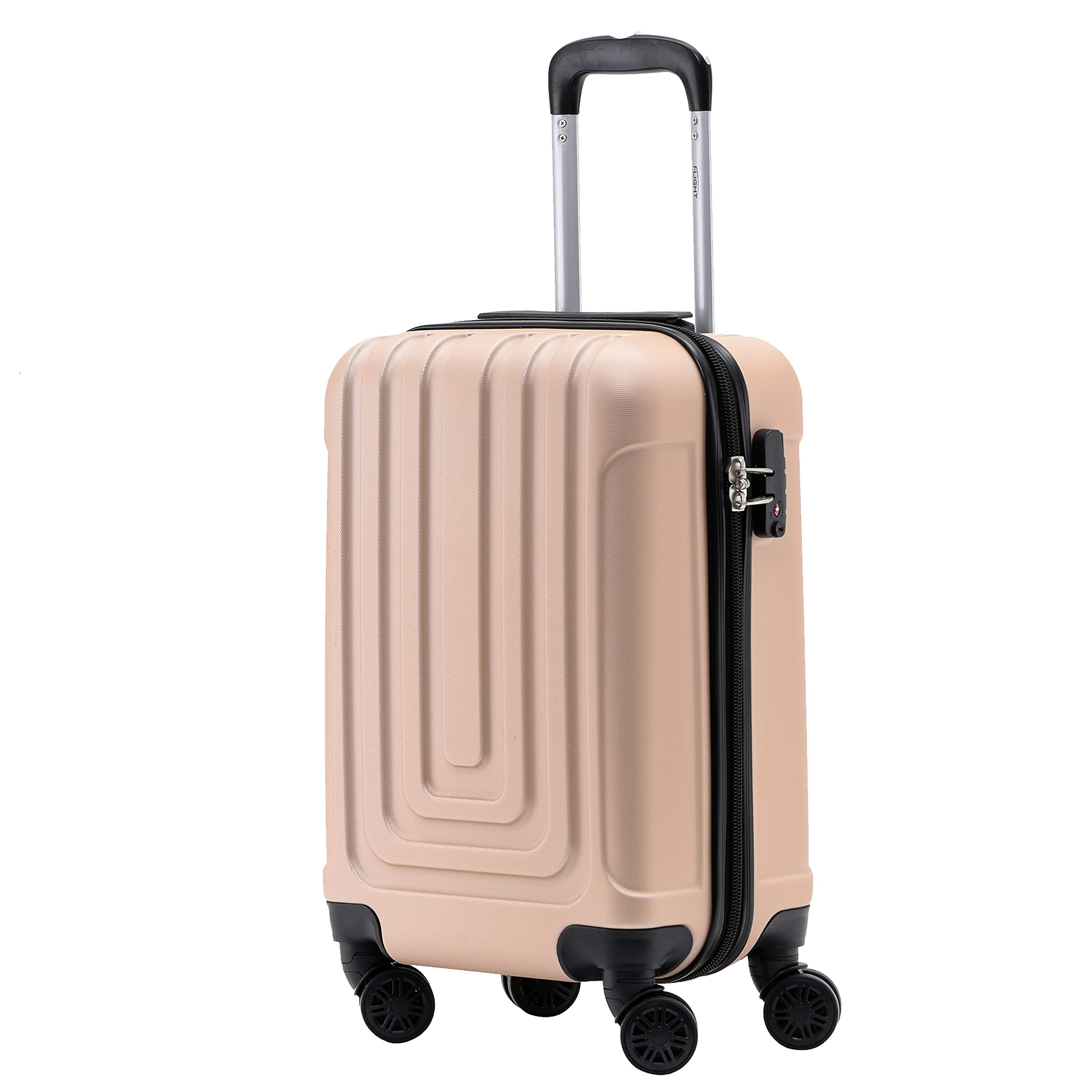 Buy Deluxe Cabin Suitcase 8 Spinner Wheels Builtin TSA Combination