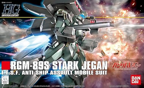 Miniatura 2 de Bandai Hobby - #104 RGM-89S Stark Jegan, Bandai HGUC 1/144 Kit de modelo