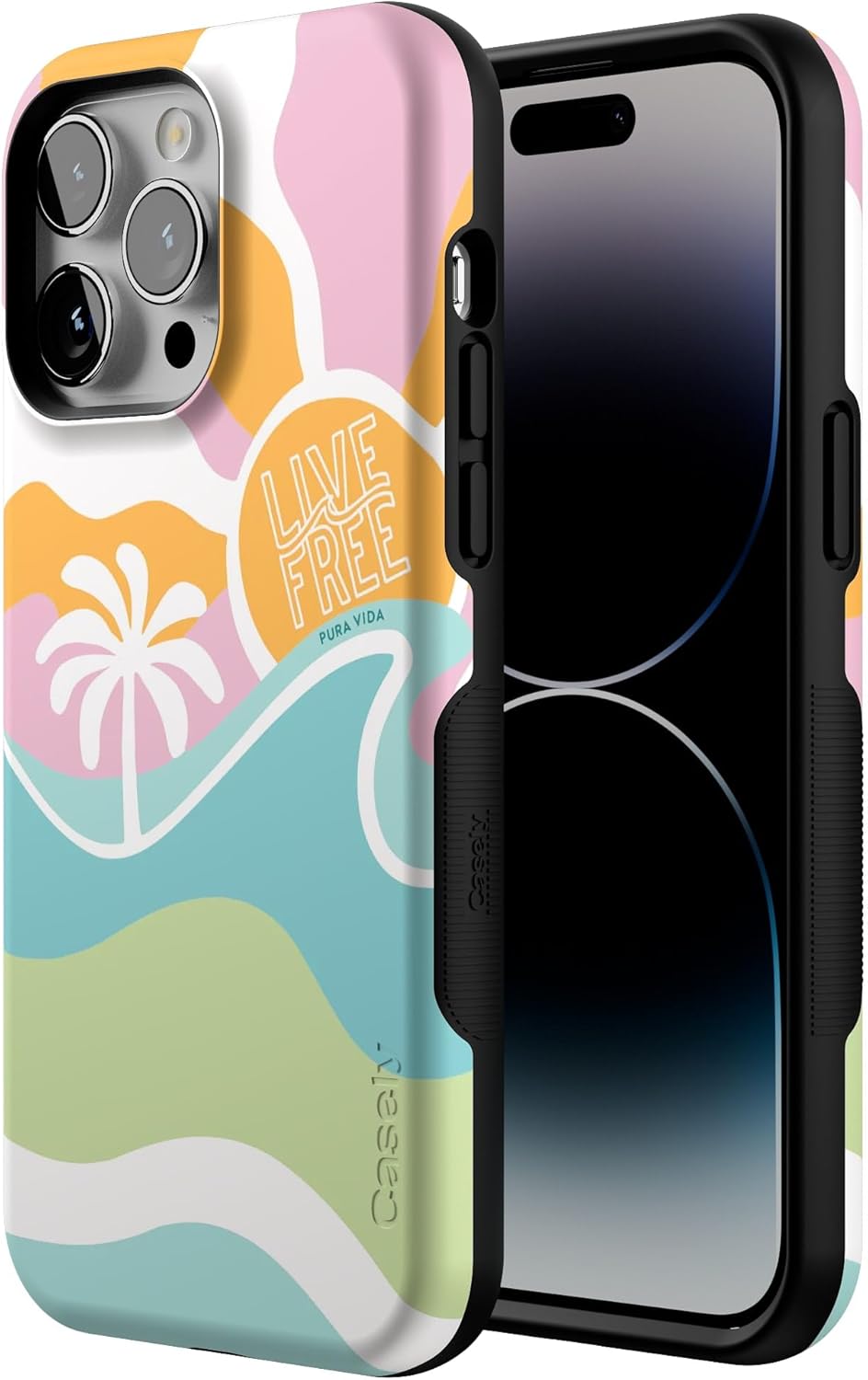 Casely iPhone 14 Pro Max Case | Pura Vida | Tropical Dreams | Bold Protective Design | Compatible with MagSafe