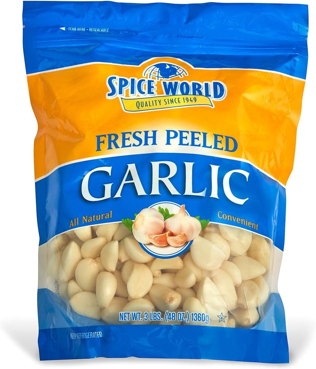 Peeled Garlic 3 lbs. A1