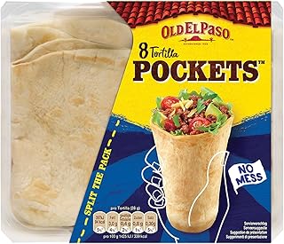 Old El Paso Weizen Tortilla Pockets Mexikanische Wraps mit Boden, 223 g