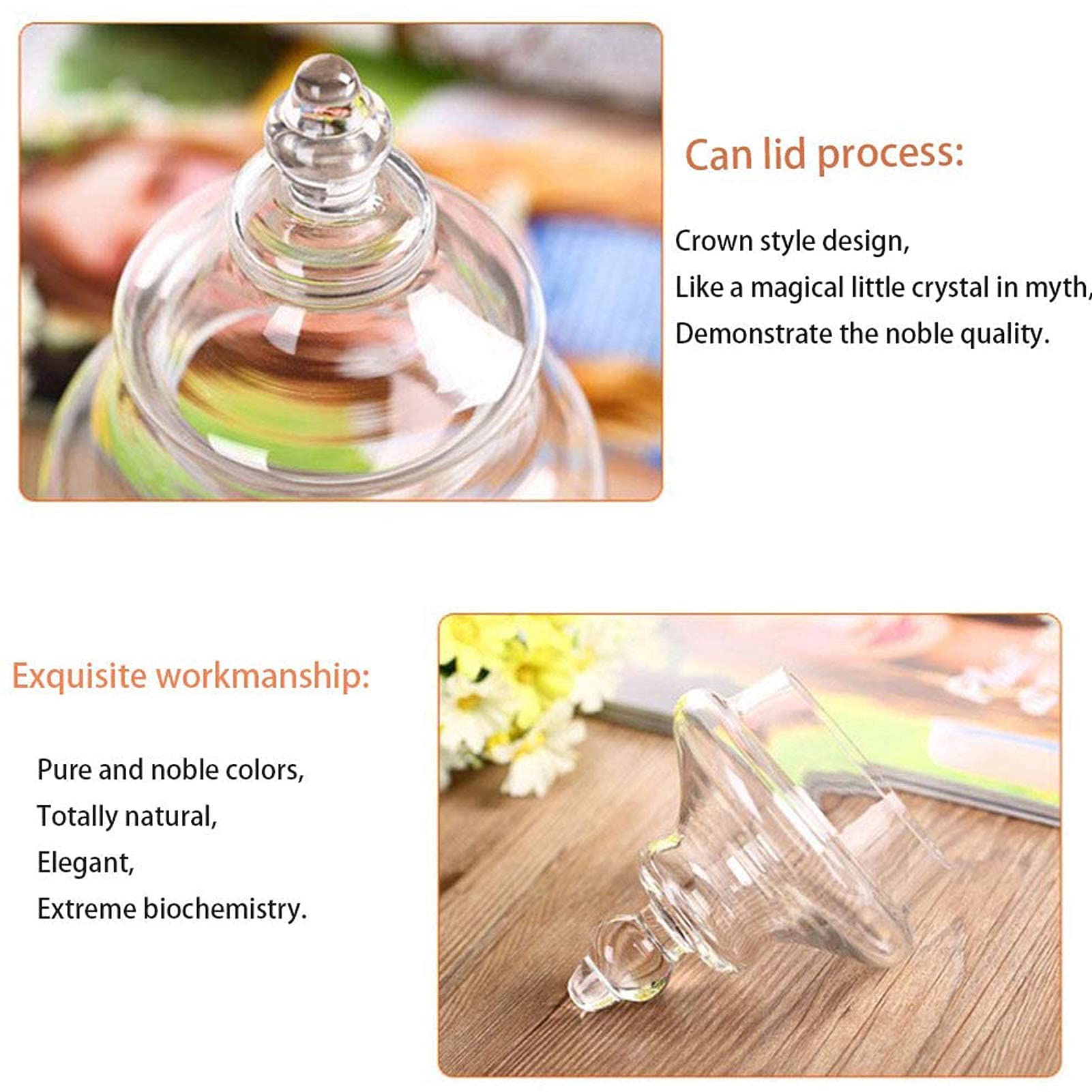 Barattolo Vetro Con Coperchio - Vaso Caramelle Decorativo - Per Cucina E Feste - Foto 13