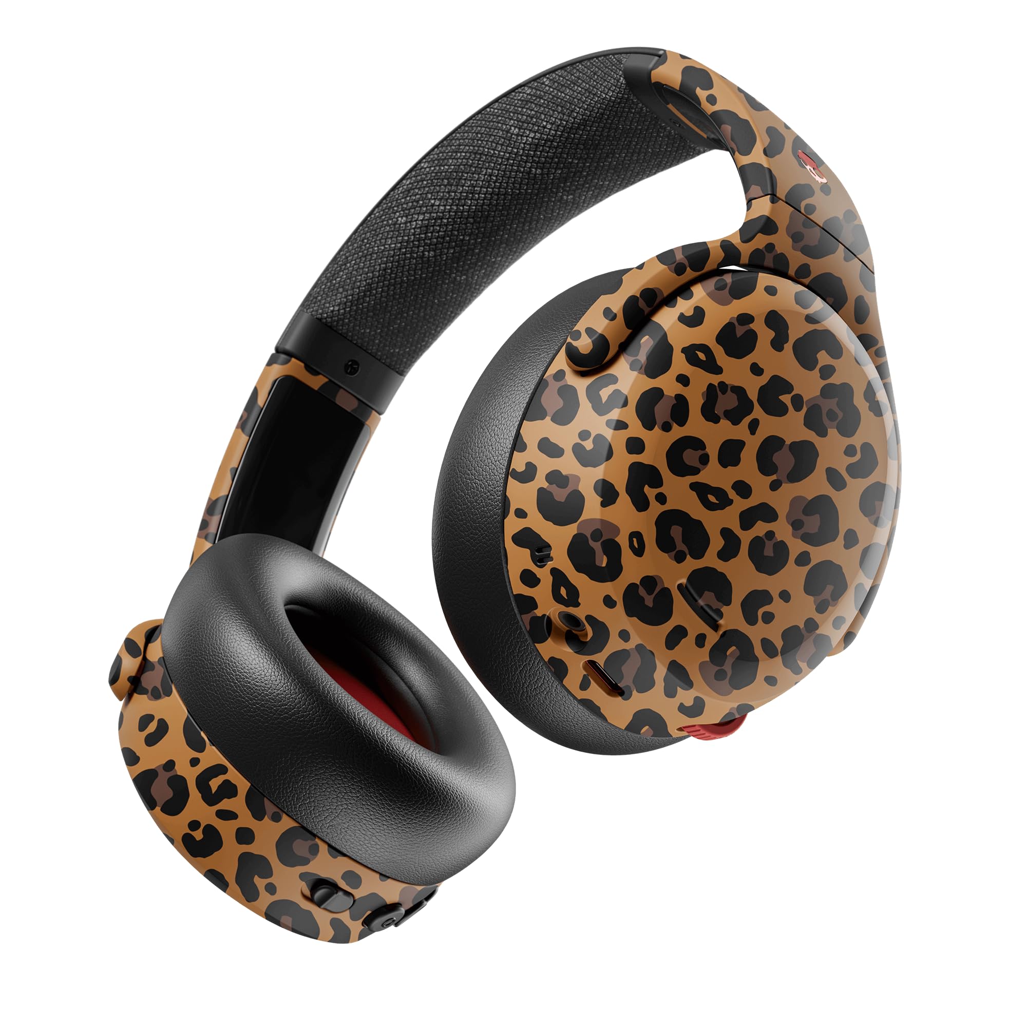 Photo 1 of Skullcandy Crusher ANC 2 Wireless Over-Ear Bluetooth Headphones with Multi-Sensory Bass, Active Noise Cancelling, Up to 60 Hours Battery, Microphone for iPhone Android - Leopard