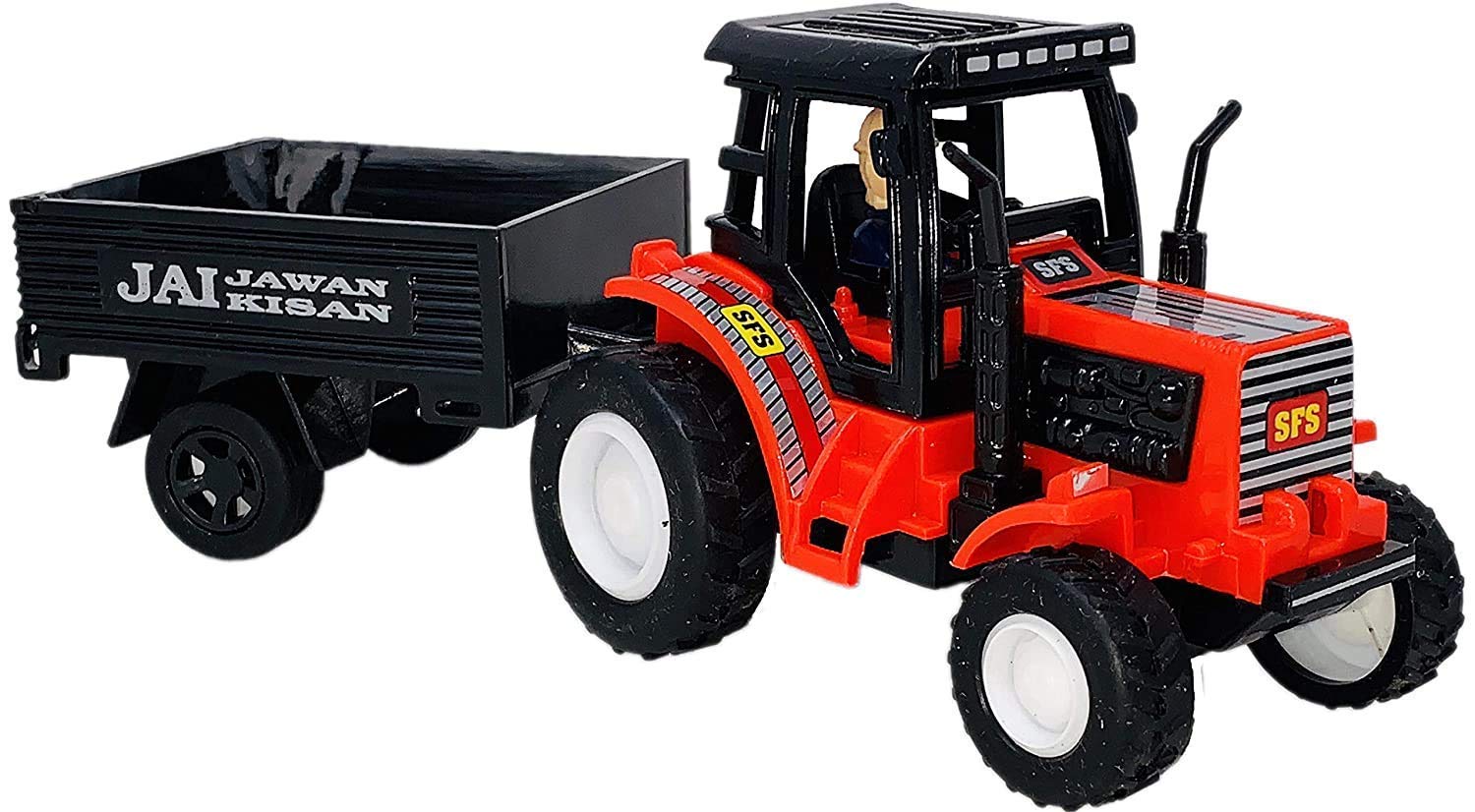 Styxon Farmer Tractors with Trolley Toy Pull Back Toy for Kids Pack of 1 (Multicolor) - Image 7 thumbnail