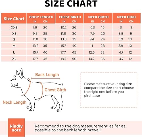 Miniatura 5 de ASENKU Suéter pequeño para perro, ropa de punto para clima frío, ropa clásica de cuello alto grueso y cálida para chihuahuas, bulldogs, perros