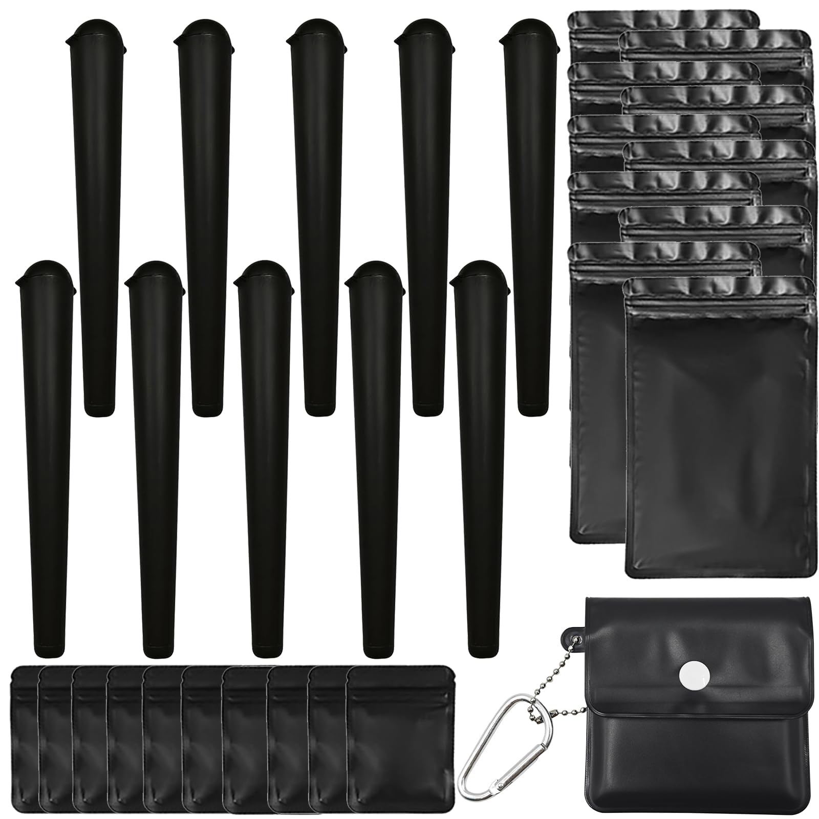 2 Pcs Manchons Pour Joint Alliage Aluminium - Étui Tubes Hermétiques Anti-Odeurs Étanches (Noir, Or Rose)