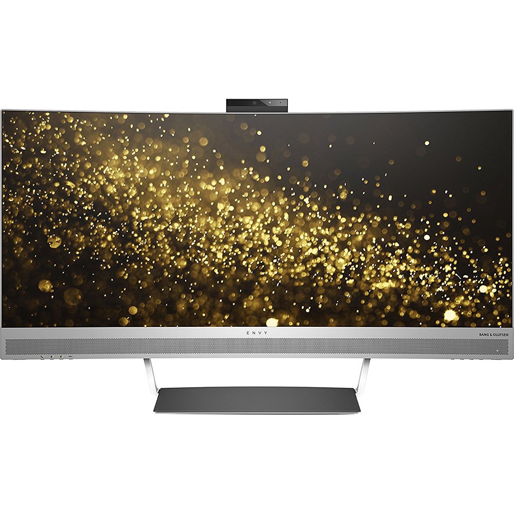 Monitor curvo HP ENVY 34 com tecnologia AMD Freesync, webcam e