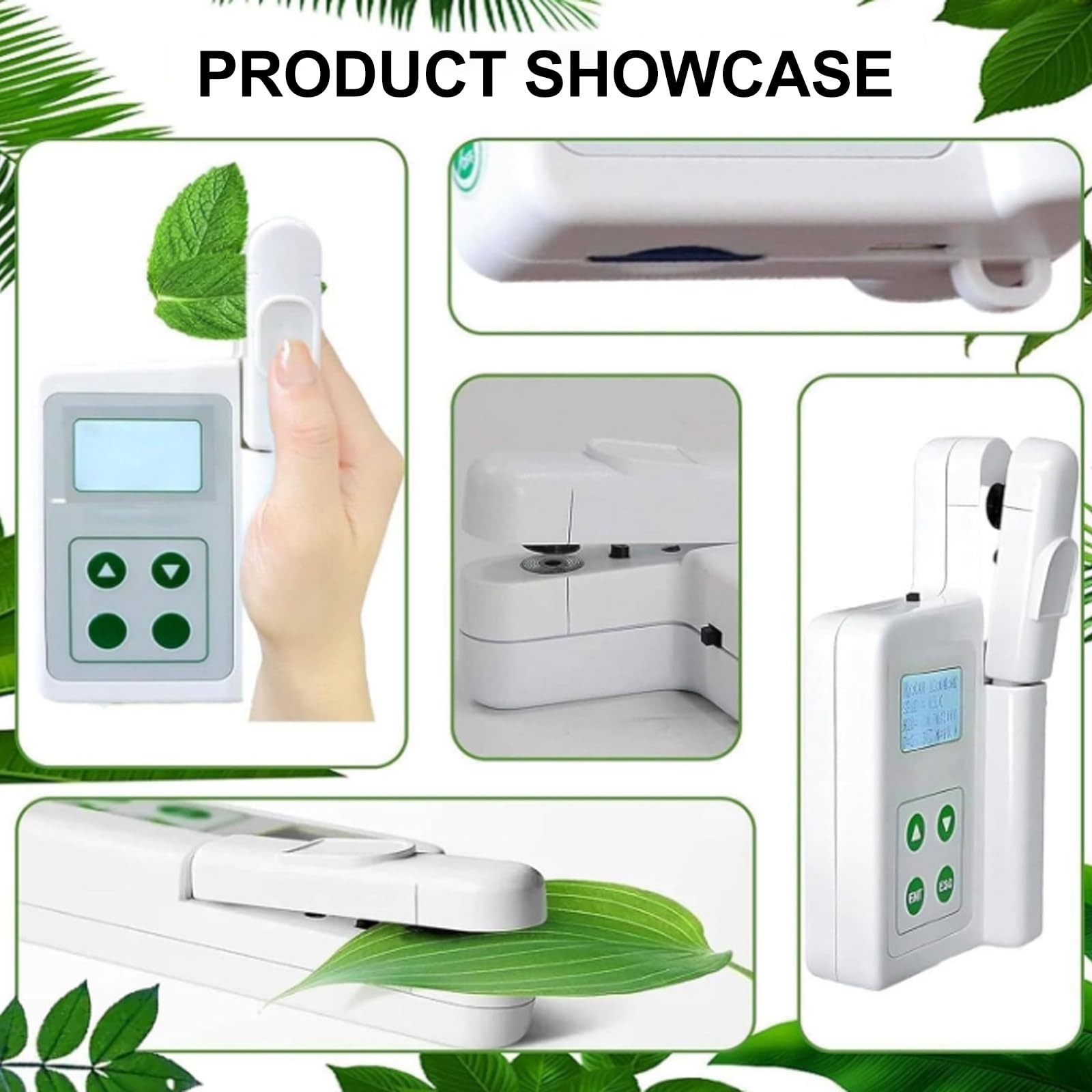 Analizador portátil de nutrición de plantas, medidor de humedad de nitrógeno de clorofila, medidor de prueba de plantas para agricultores, jardineros y científicos, preciso y fácil de usar