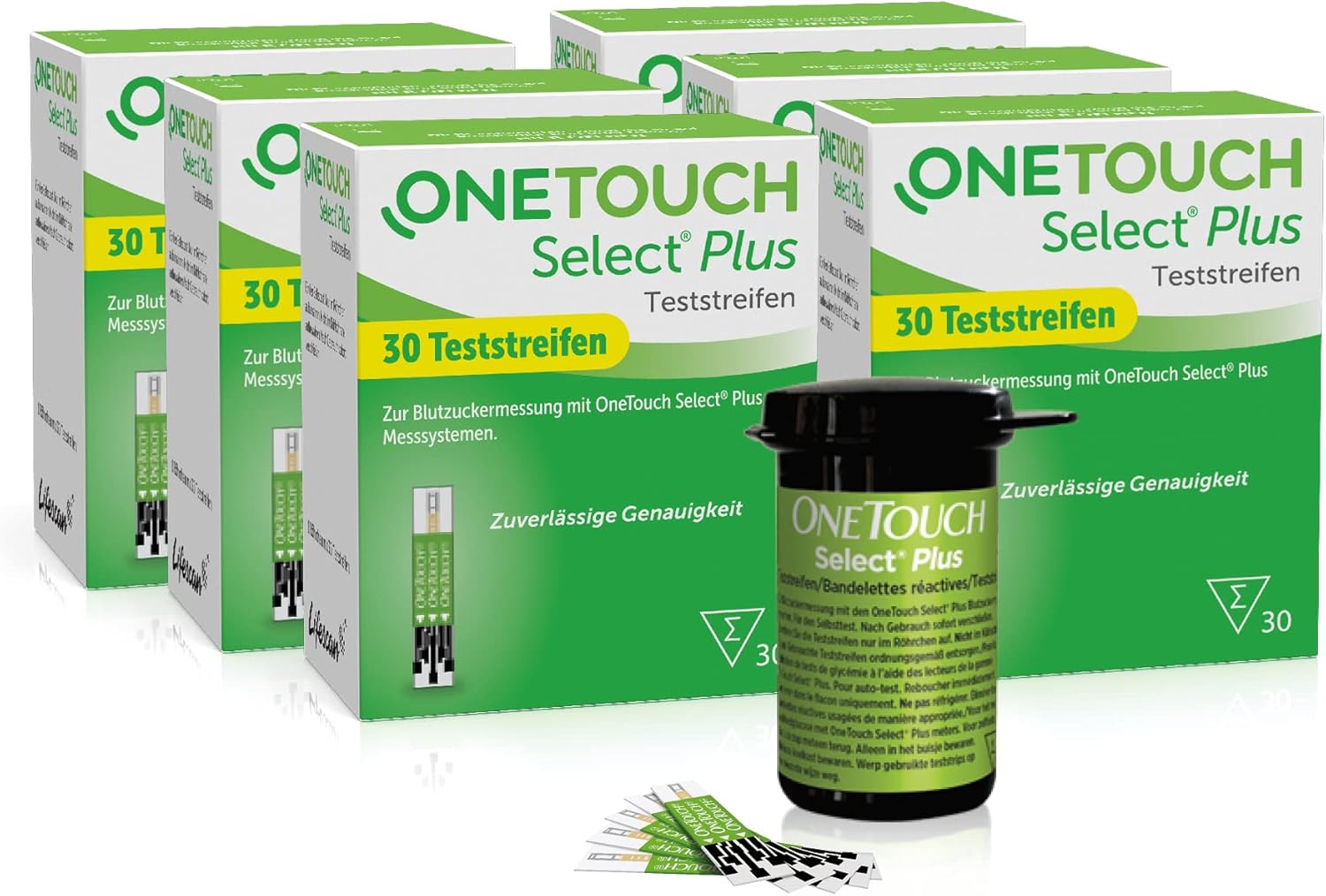 One Touch Select Plus Teststreifen 200 Stück www.amazon.de