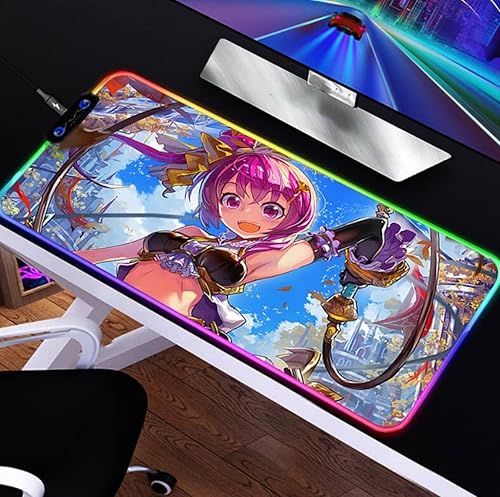 Mouse Pads Anime Gaming Mouse Pad RGB Pc Gamer Computer Mause Pads Keyboard LED Desk Backlit Mat 900x400x4MM