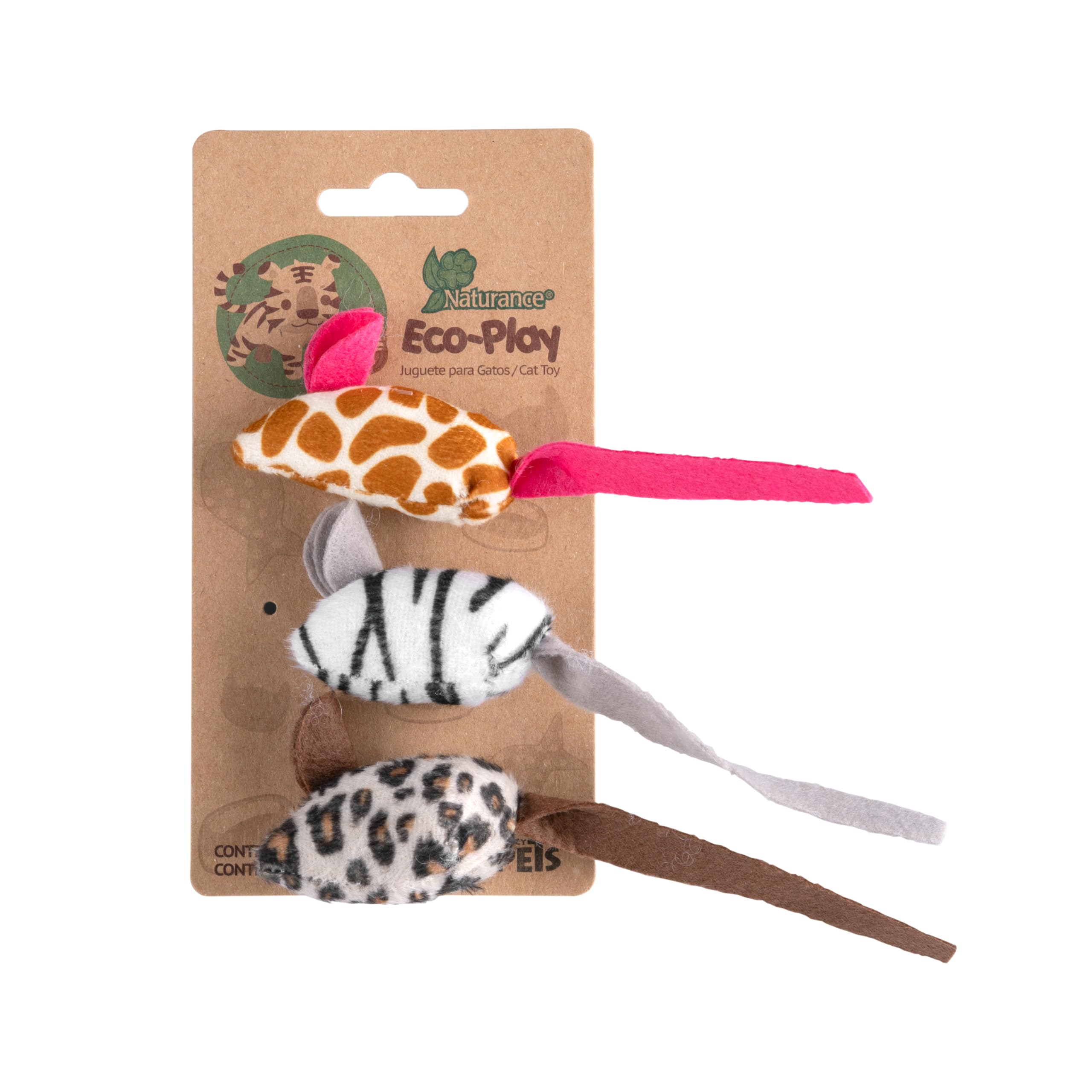 JUGUETE RATON ECOPLAY - 3 PZ