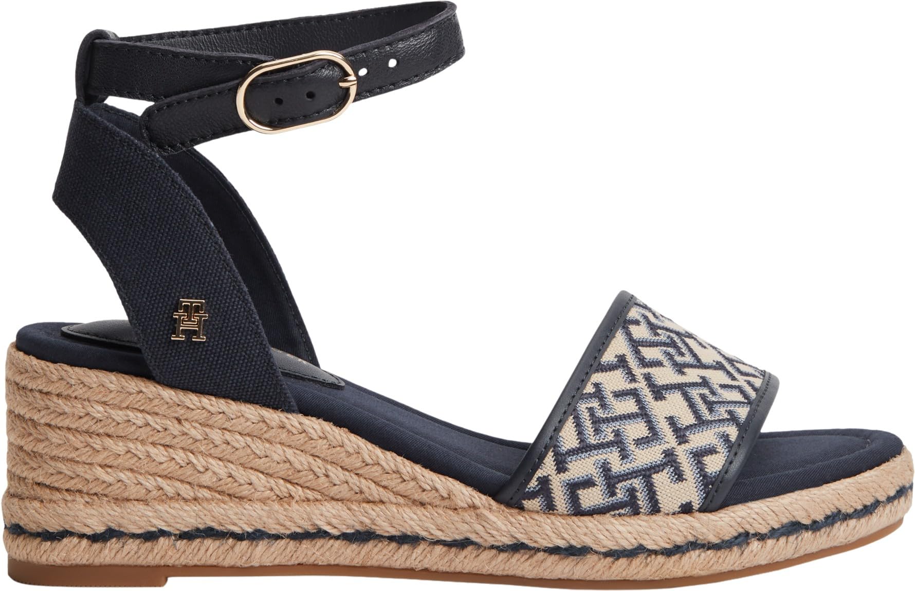 Tommy Hilfiger TH Mid Espad Wedge Jacquard Fw0fw09519, Espadrillas Zeppa Donna