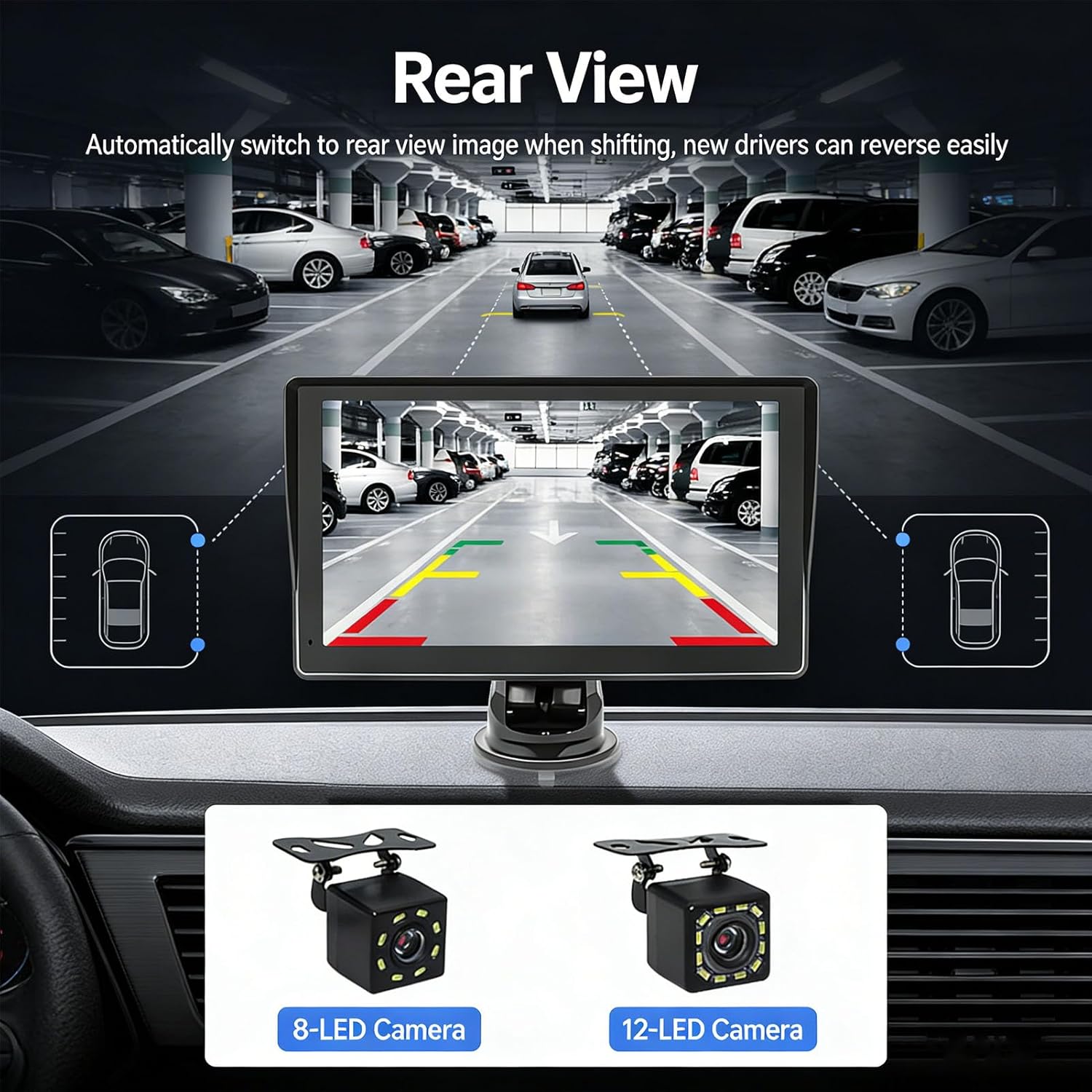 Car Stereo, 10.26 Inch Touch Screen Car Audio Bluetooth MP5 Navigation Mirror Link FM AUX