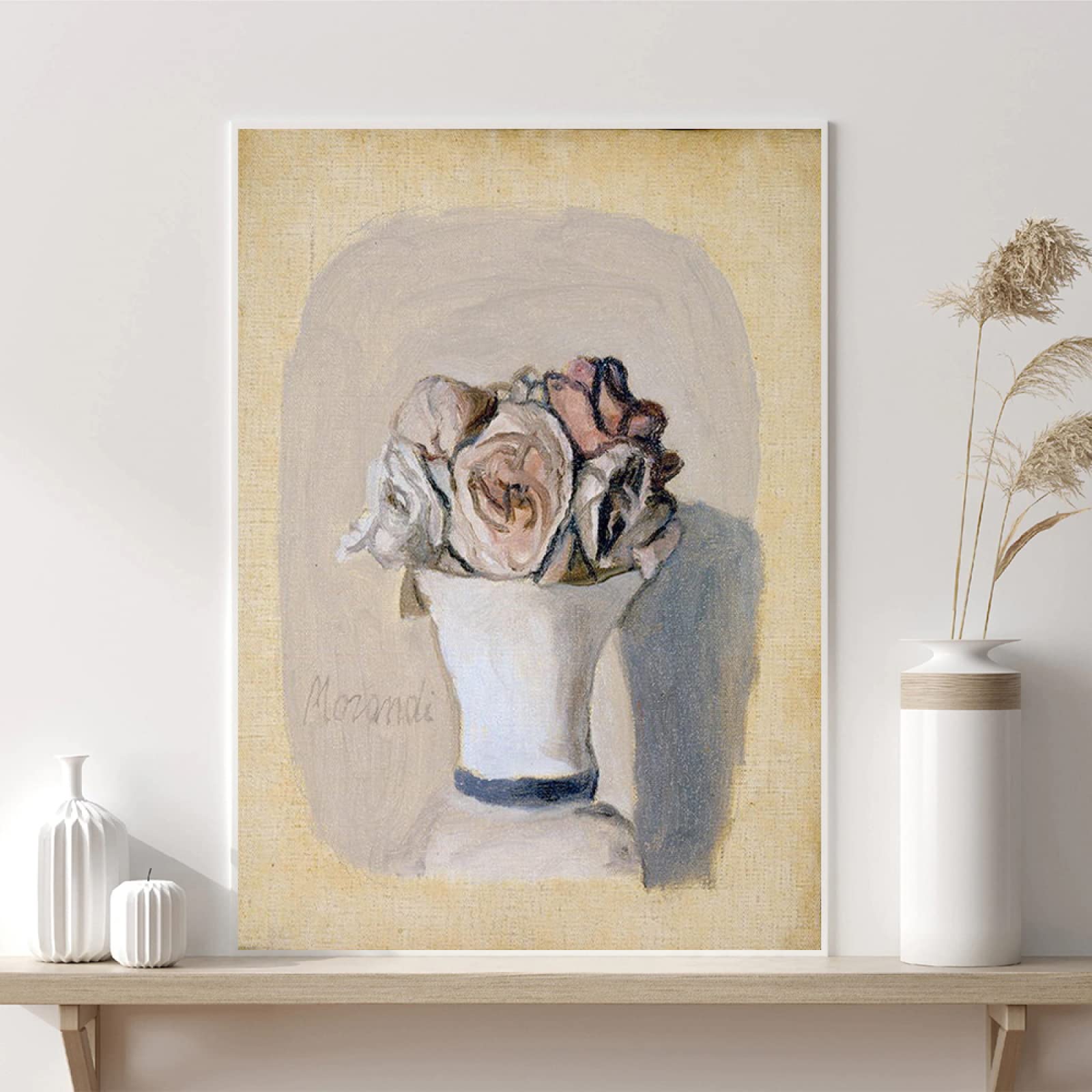 Amazon.co.jp: ジョルジオモランディポスタークラシックフラワー