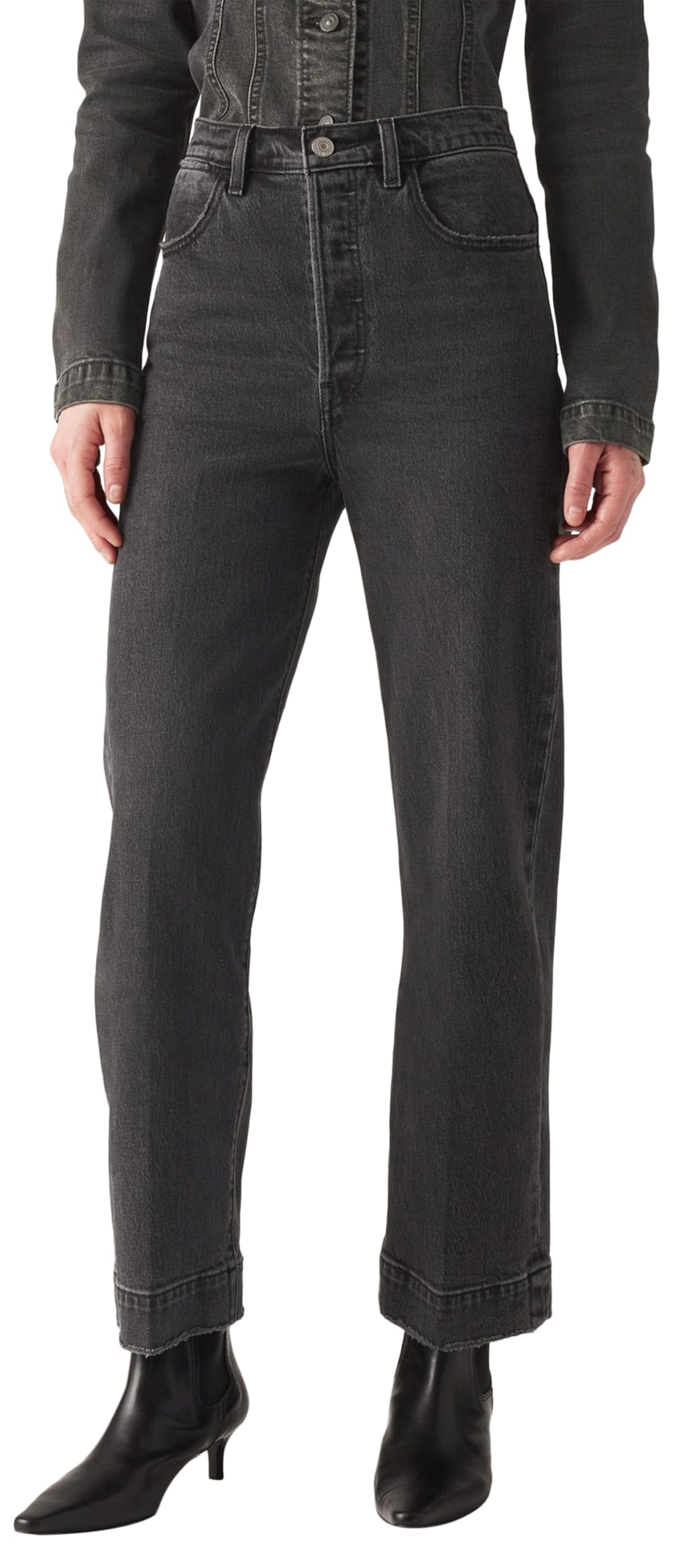 Levi's Damen Ribcage Straight Ankle Tailored Jeans Jeans