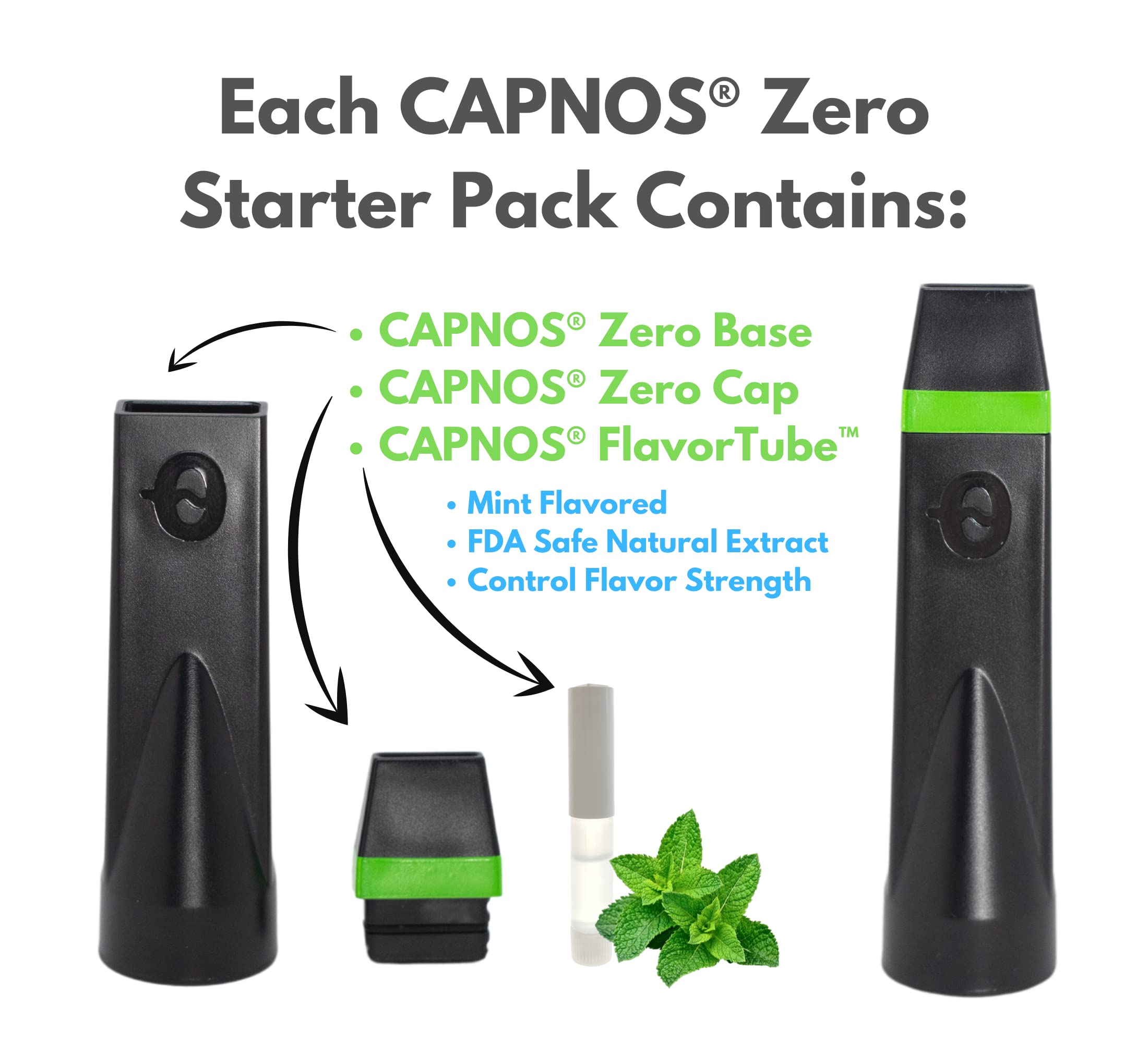 CAPNOS® Zero The Flavored Pressurized Air Inhaler for Oral Fixation