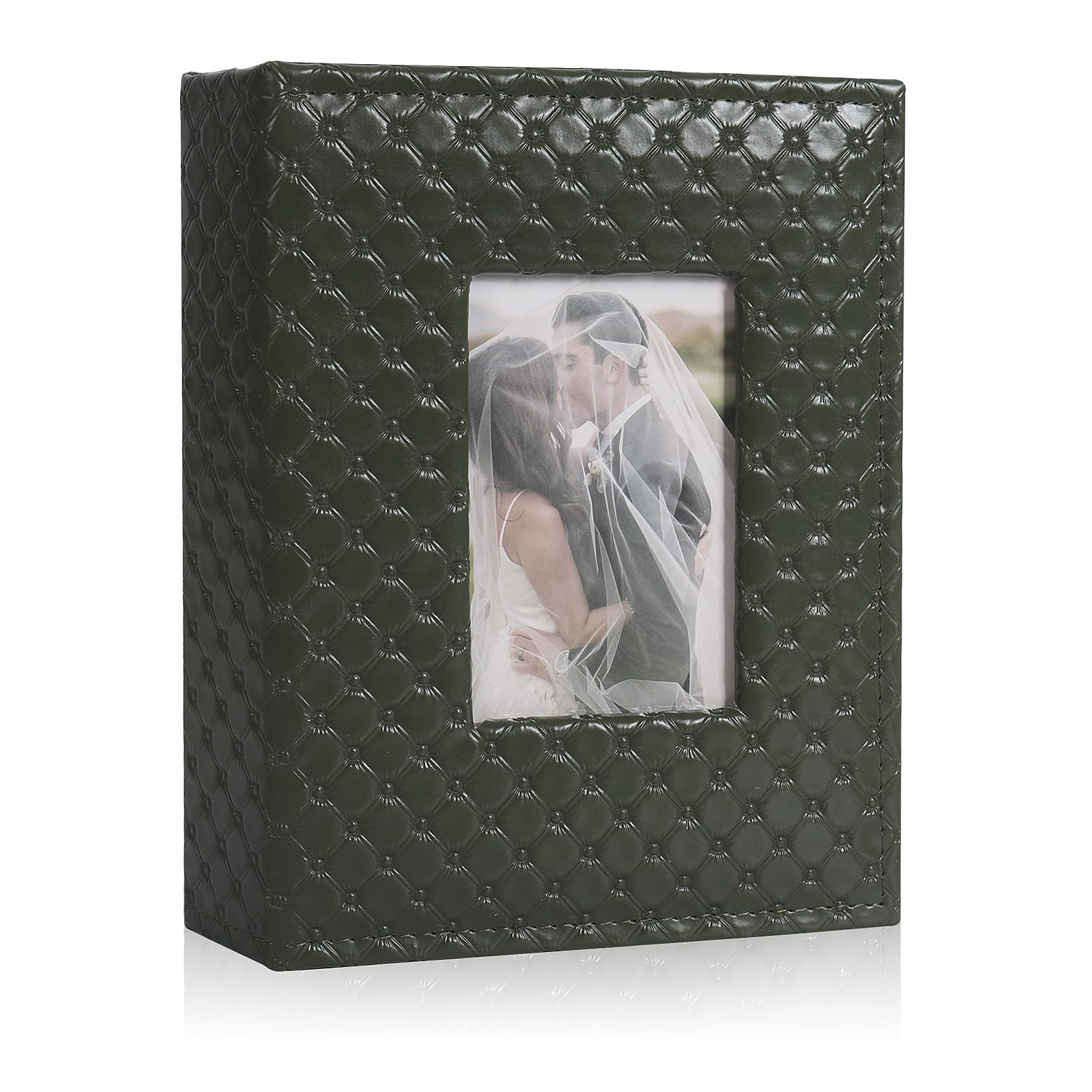 Album photo 200 pochettes 10x15 cm de mariage et voyage avec couverture verte